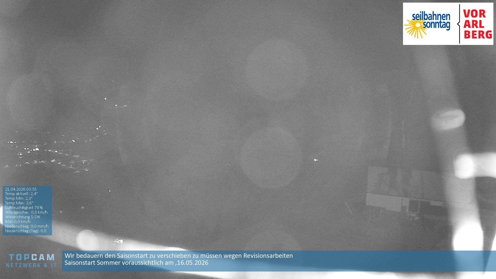 Archiv Foto Webcam Bergstation Pendelbahn in Sonntag