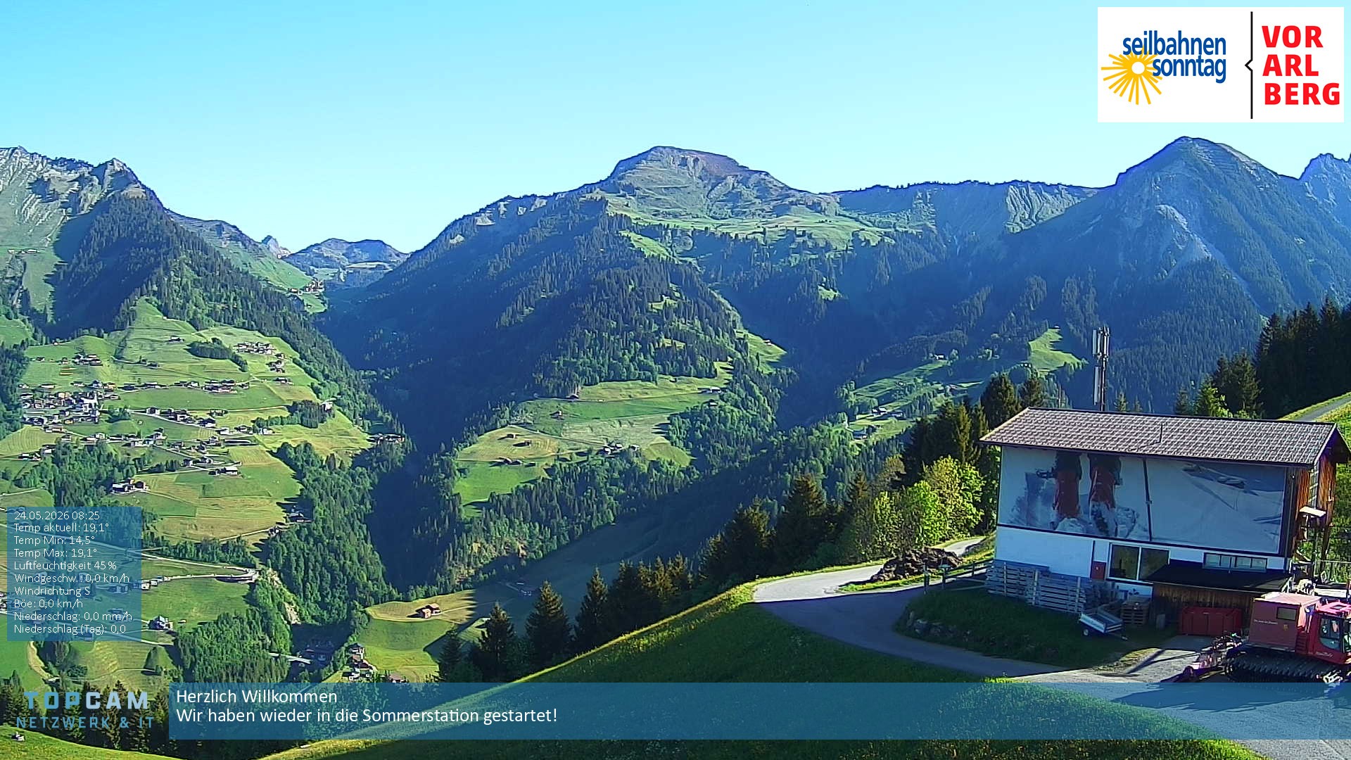 Archiv Foto Webcam Bergstation Pendelbahn in Sonntag