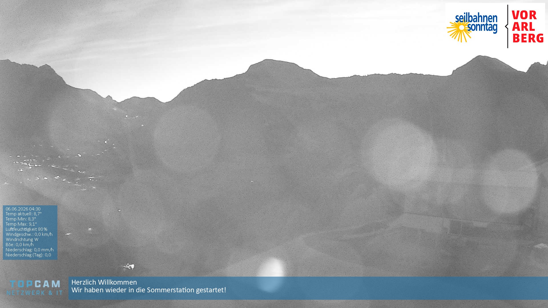 Archiv Foto Webcam Bergstation Pendelbahn in Sonntag
