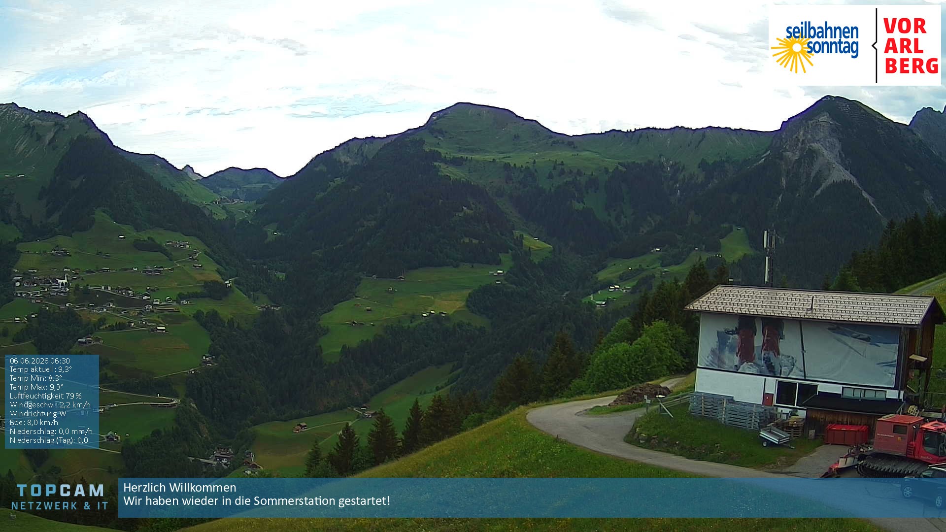 Archiv Foto Webcam Bergstation Pendelbahn in Sonntag