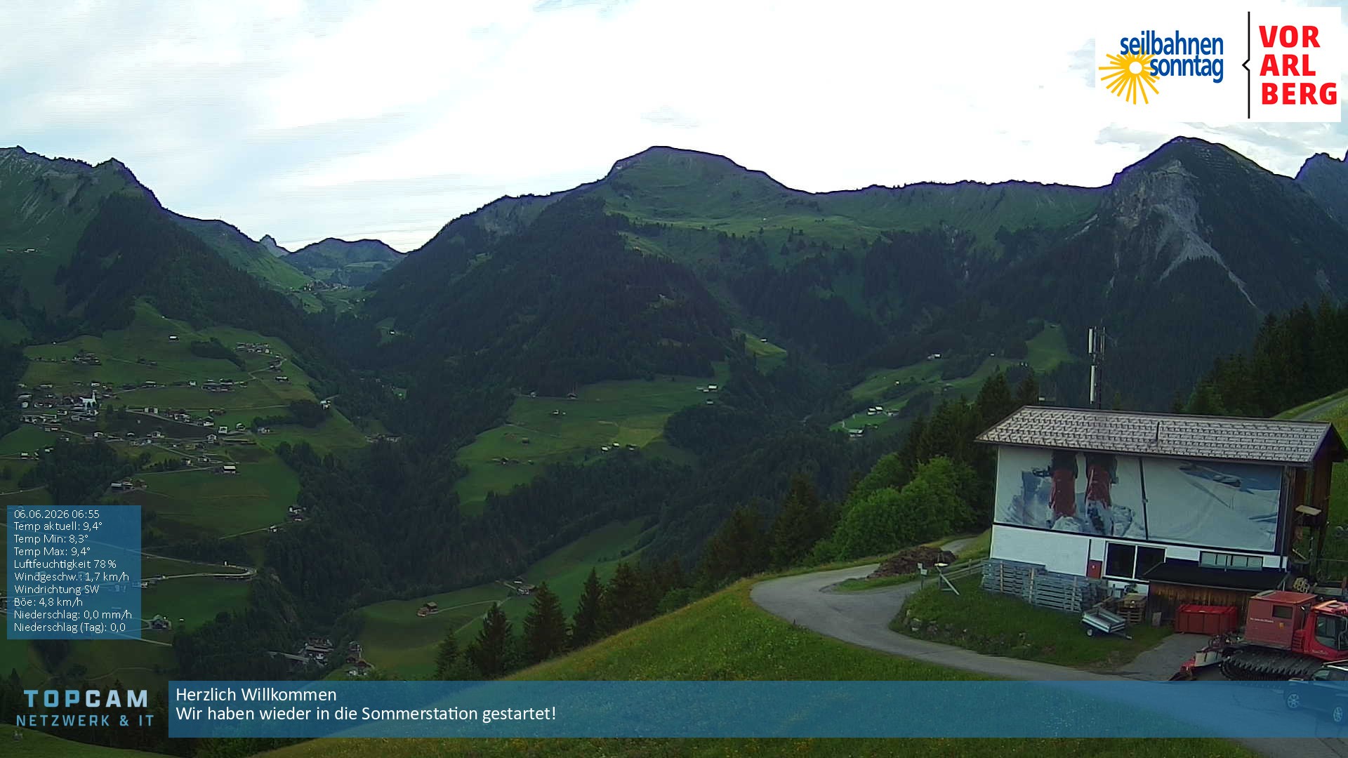 Archiv Foto Webcam Bergstation Pendelbahn in Sonntag
