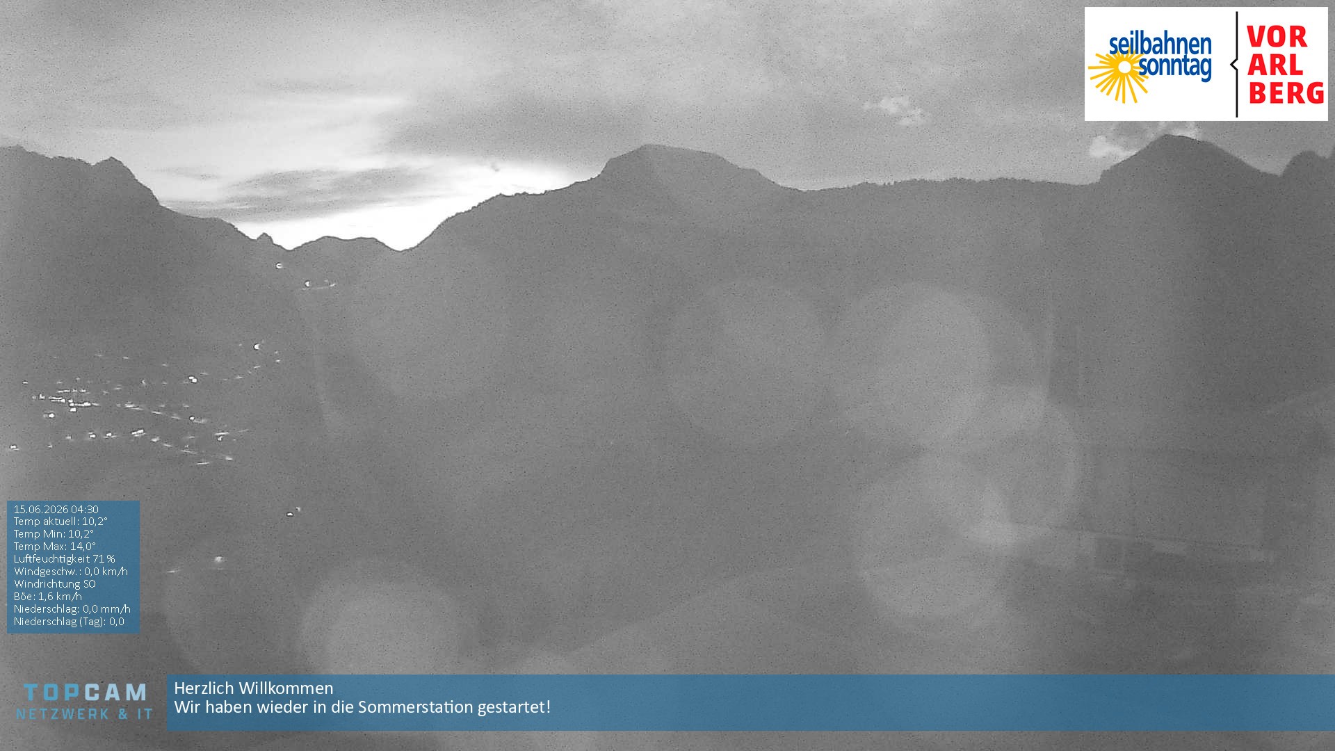 Archiv Foto Webcam Bergstation Pendelbahn in Sonntag