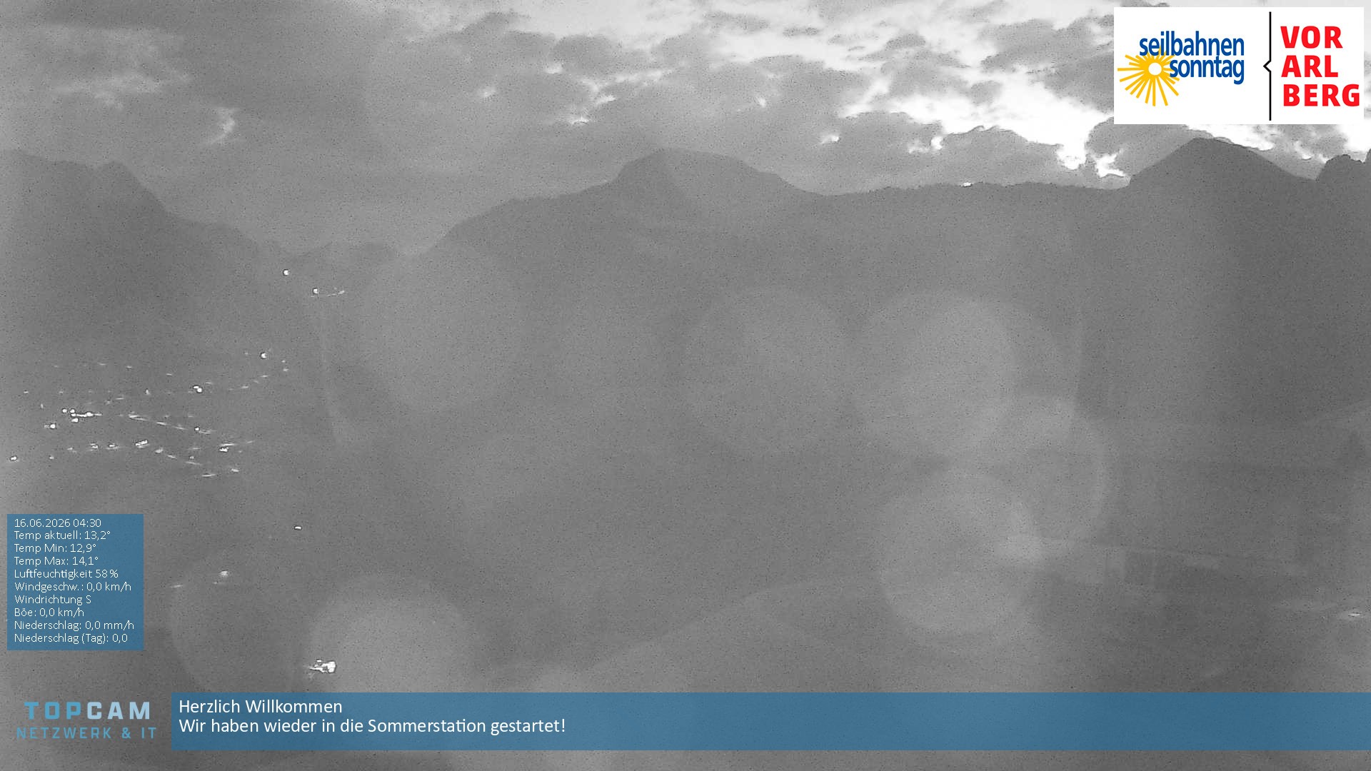 Archiv Foto Webcam Bergstation Pendelbahn in Sonntag