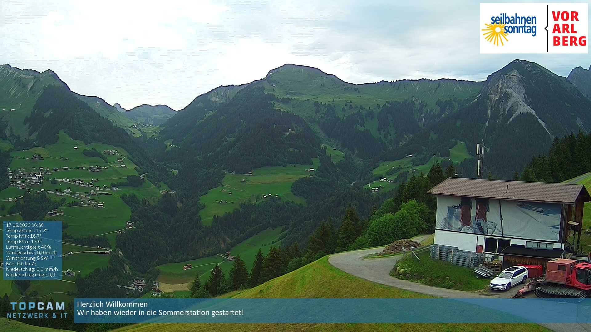 Archiv Foto Webcam Bergstation Pendelbahn in Sonntag