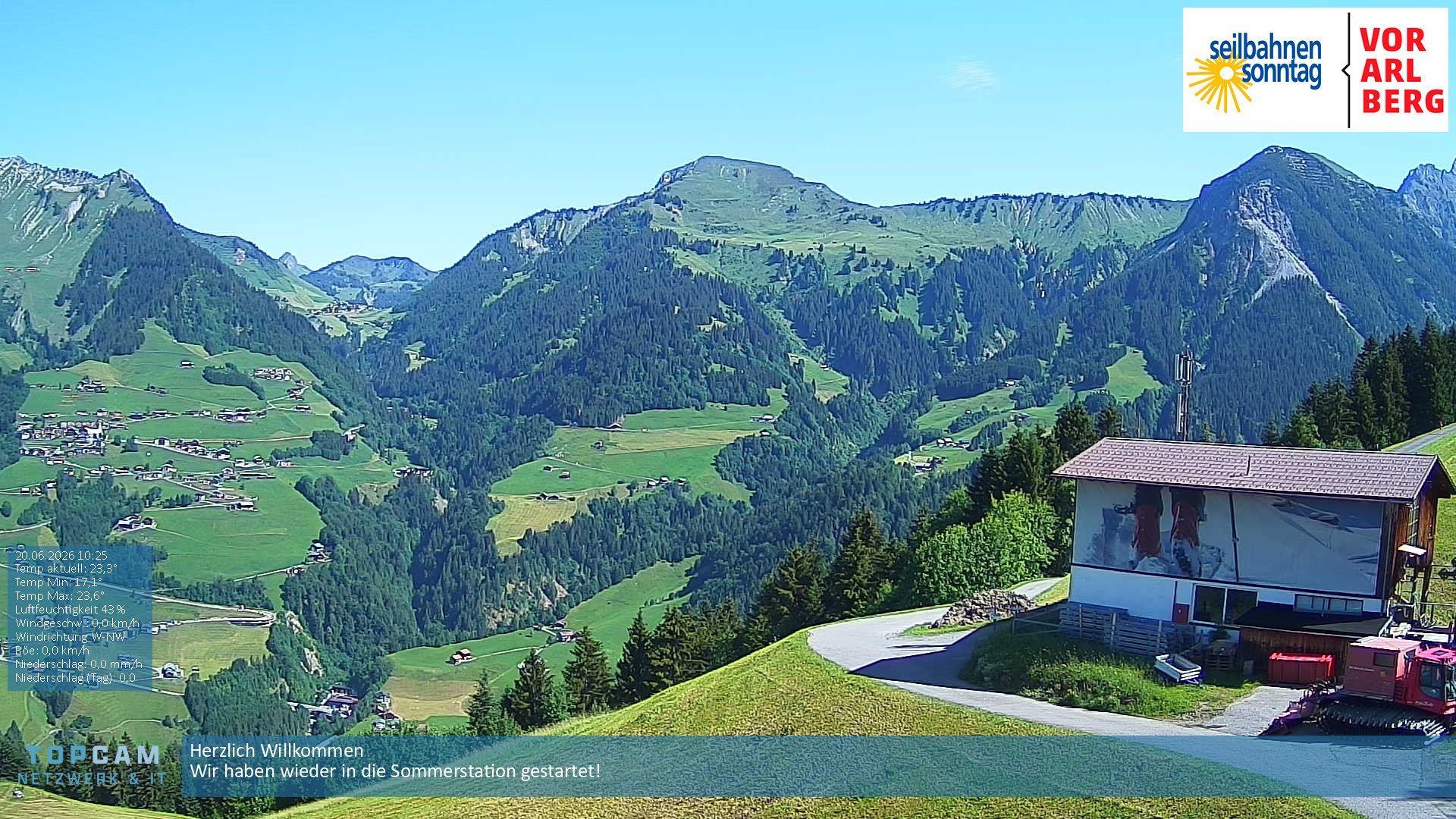 Archiv Foto Webcam Bergstation Pendelbahn in Sonntag