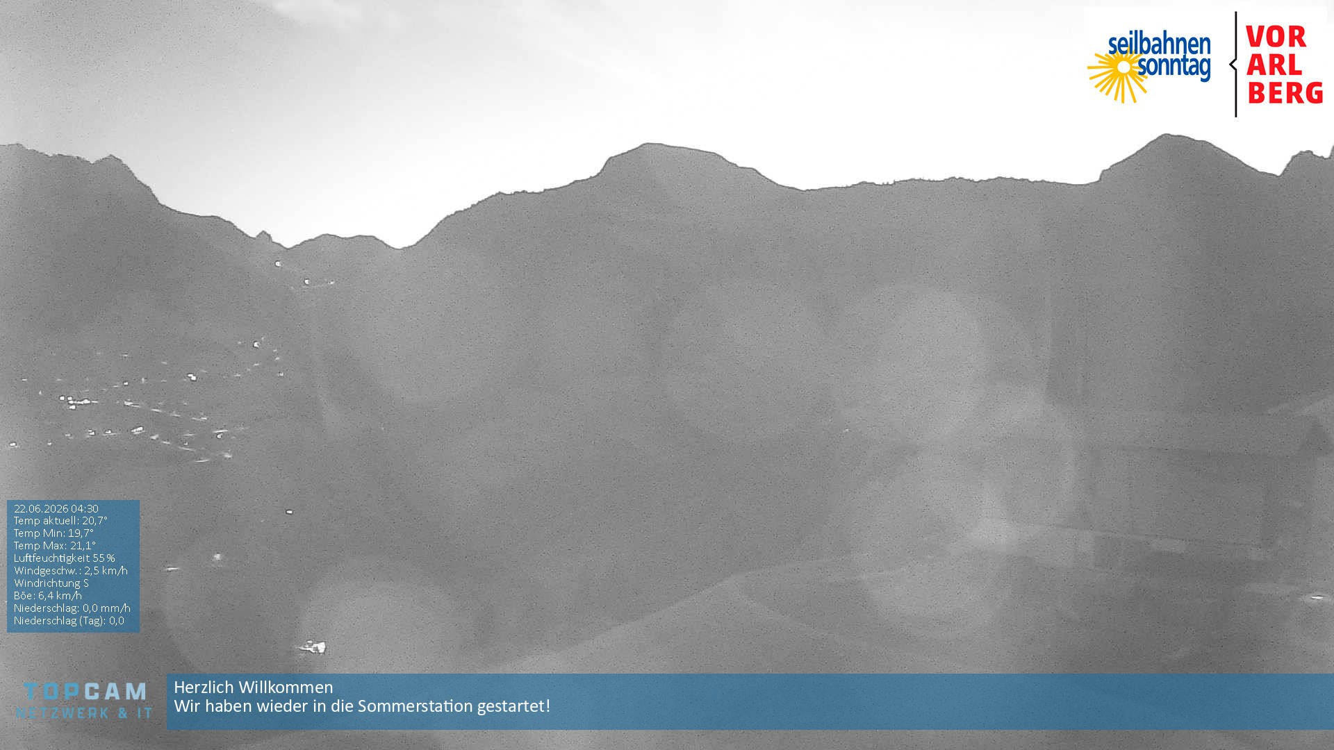 Archiv Foto Webcam Bergstation Pendelbahn in Sonntag