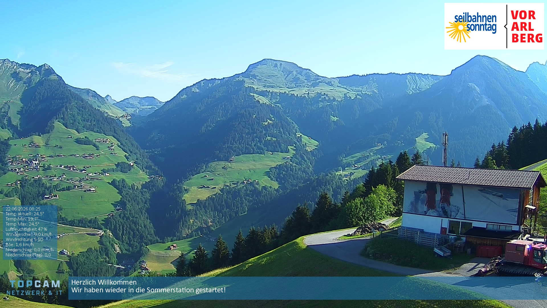 Archiv Foto Webcam Bergstation Pendelbahn in Sonntag