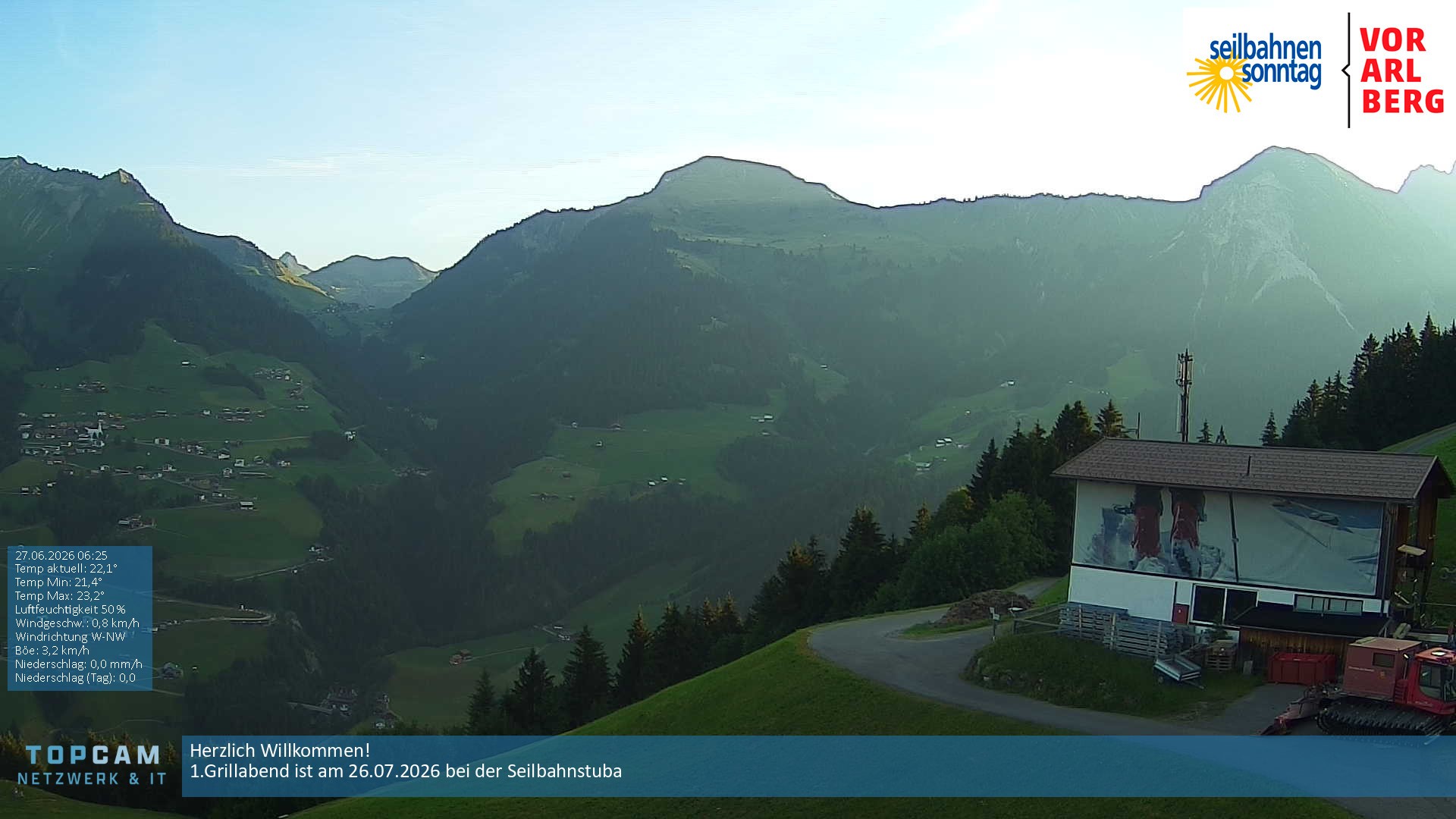 Archiv Foto Webcam Bergstation Pendelbahn in Sonntag