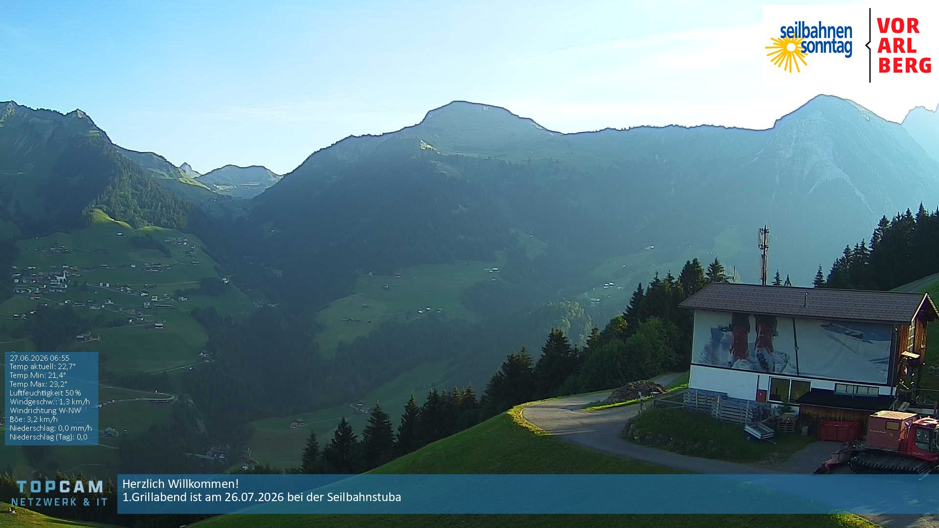 Archiv Foto Webcam Bergstation Pendelbahn in Sonntag