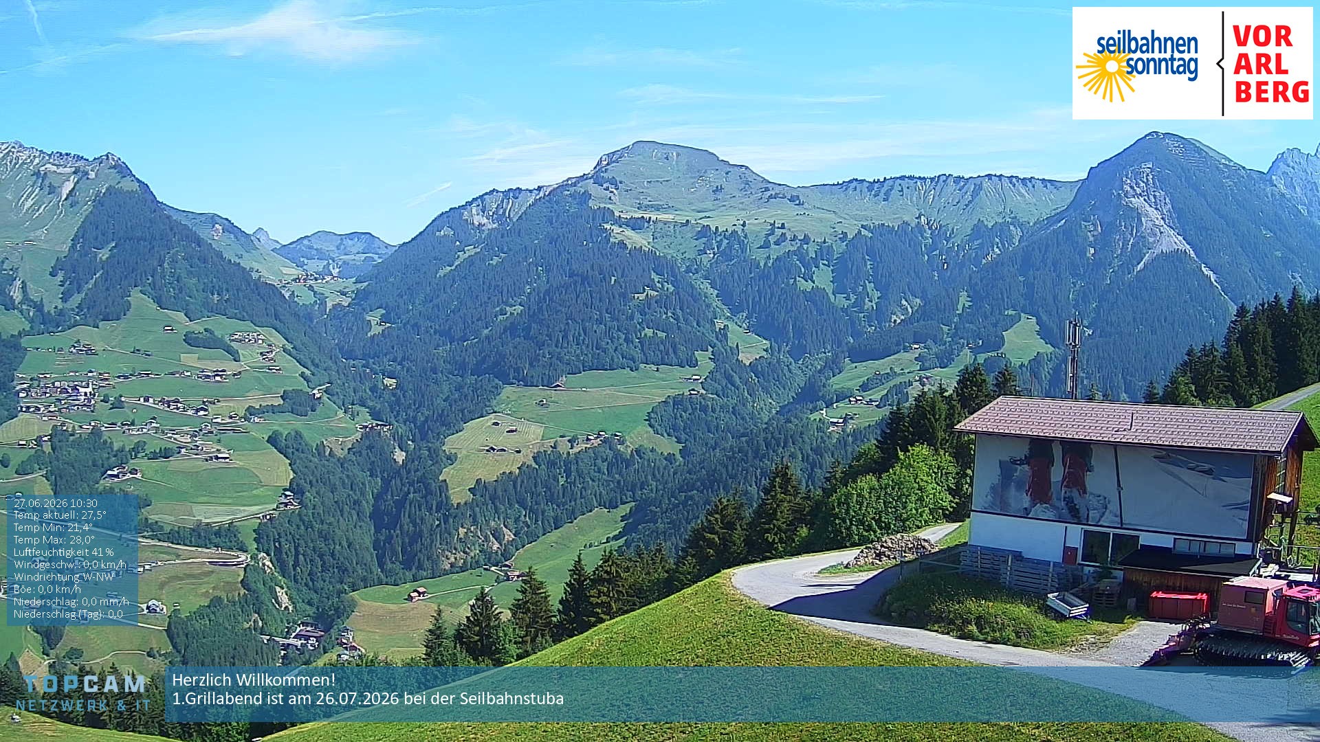 Archiv Foto Webcam Bergstation Pendelbahn in Sonntag