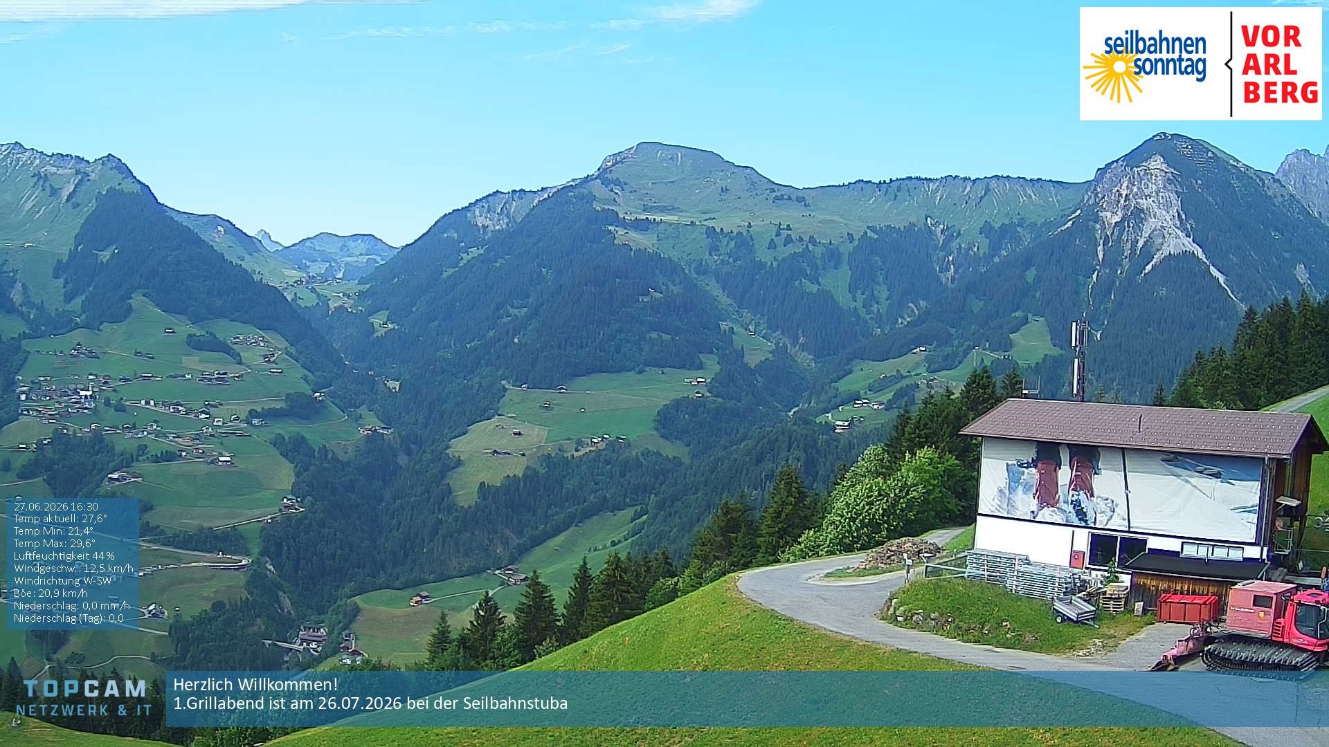 Archiv Foto Webcam Bergstation Pendelbahn in Sonntag