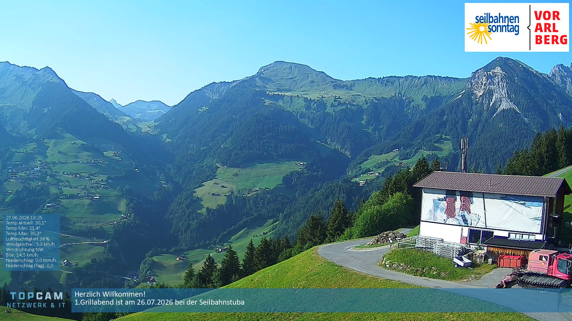 Archiv Foto Webcam Bergstation Pendelbahn in Sonntag