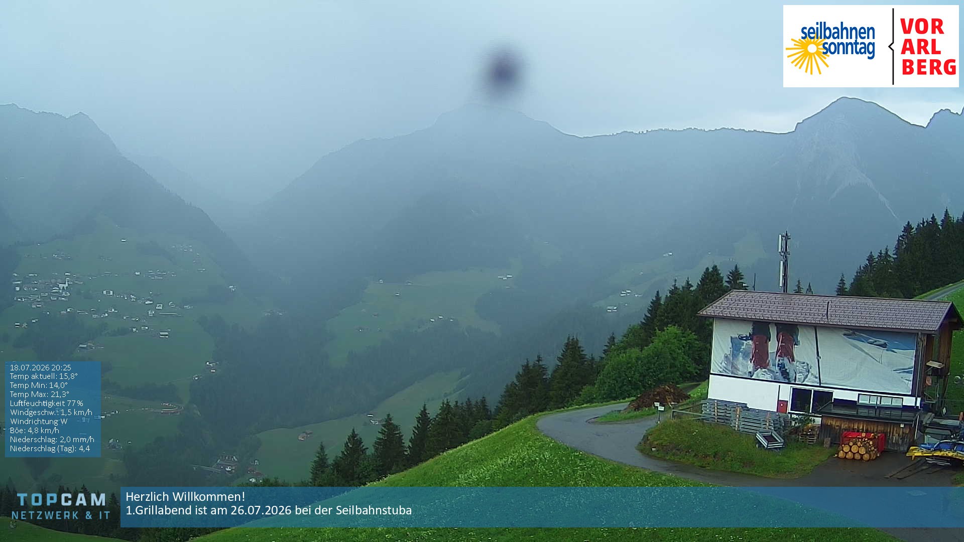 Archiv Foto Webcam Bergstation Pendelbahn in Sonntag