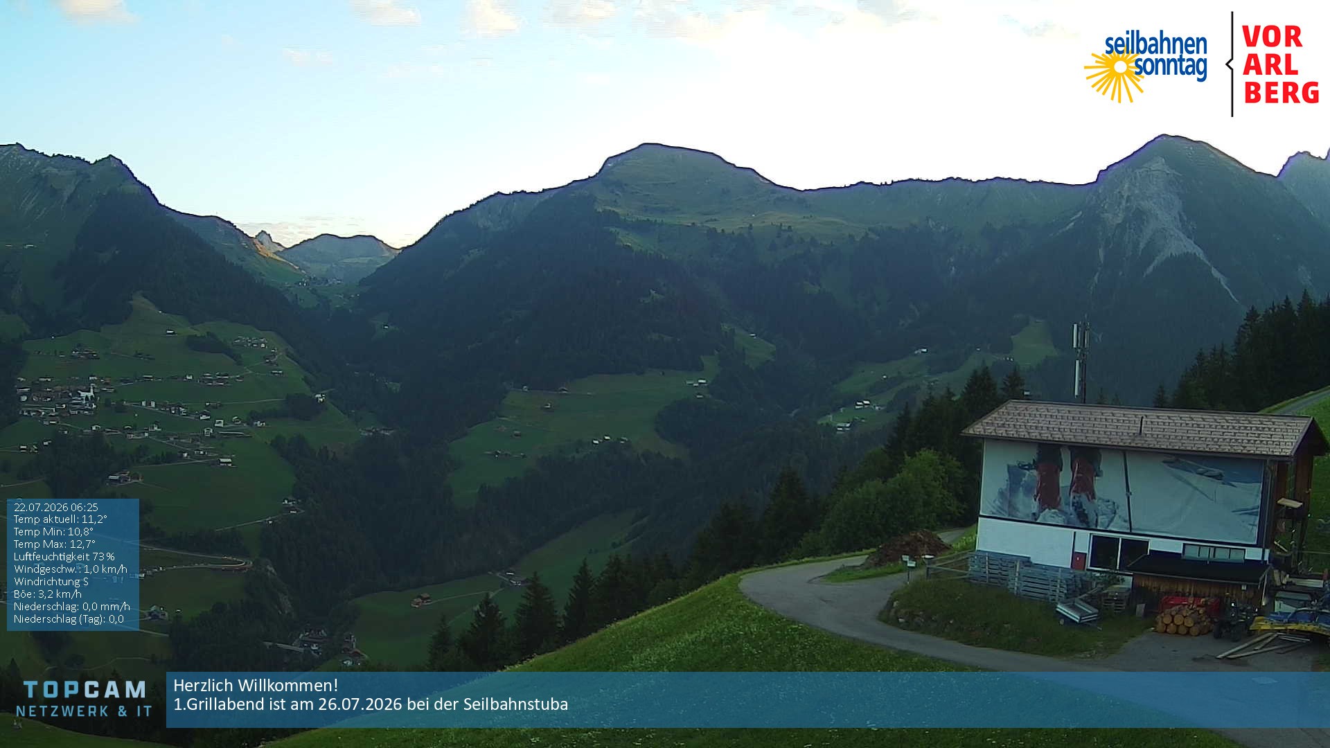 Archiv Foto Webcam Bergstation Pendelbahn in Sonntag