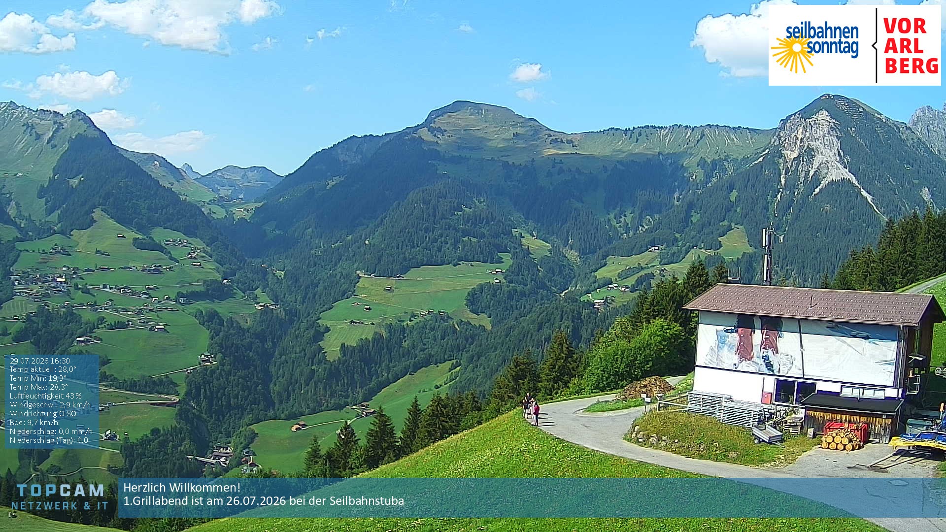 Archiv Foto Webcam Bergstation Pendelbahn in Sonntag