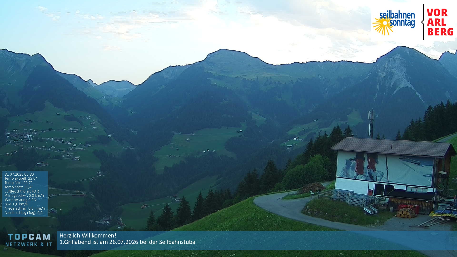 Archiv Foto Webcam Bergstation Pendelbahn in Sonntag