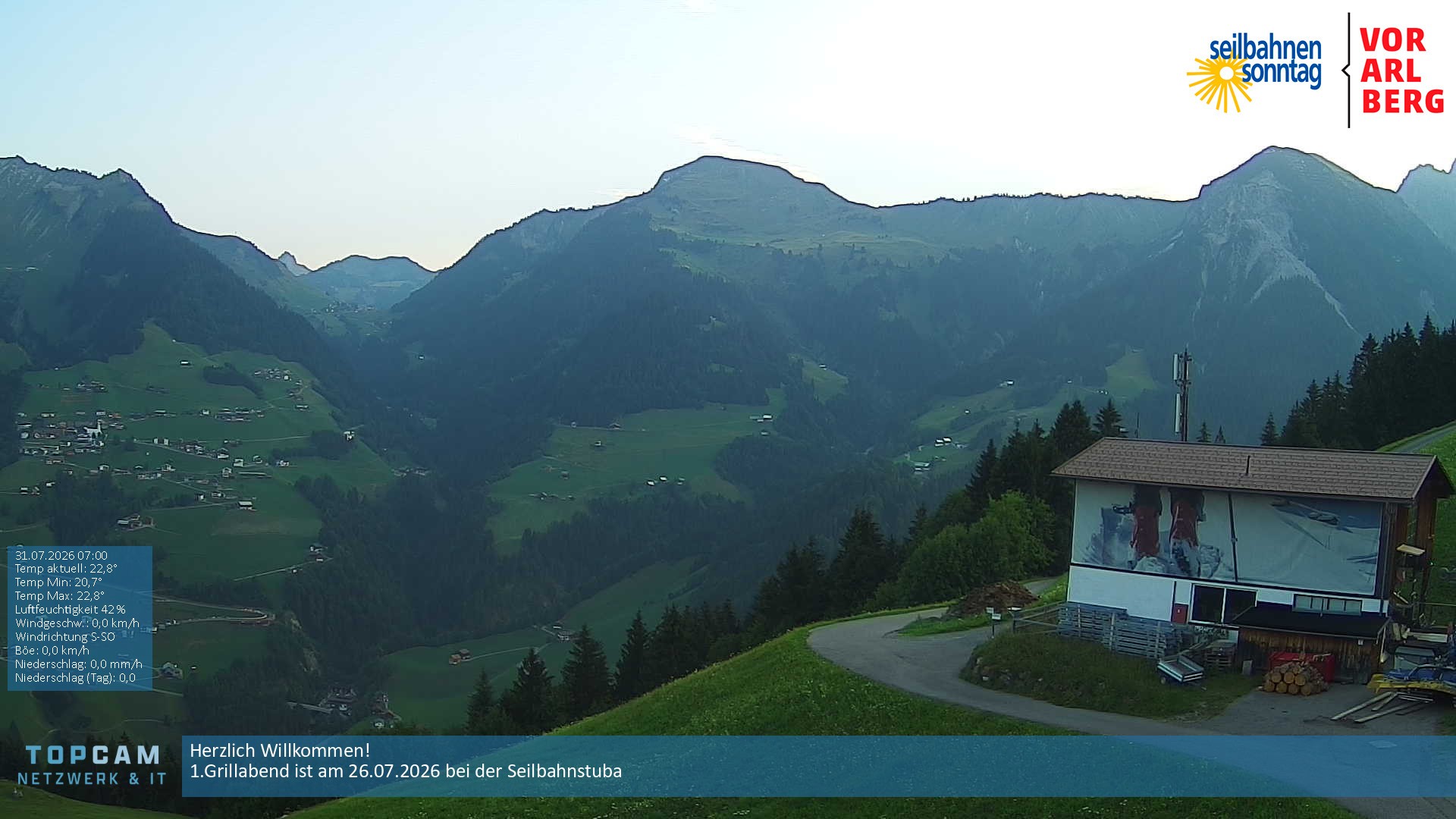 Archiv Foto Webcam Bergstation Pendelbahn in Sonntag