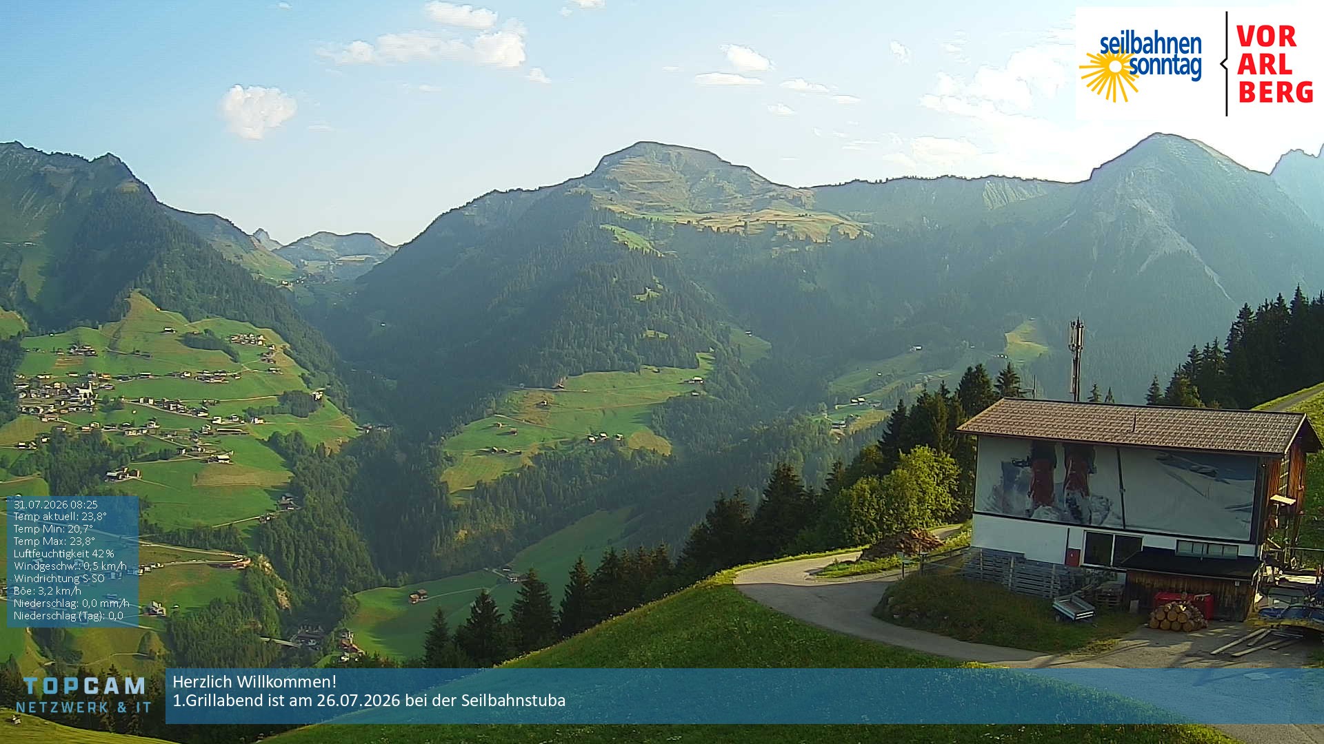 Archiv Foto Webcam Bergstation Pendelbahn in Sonntag