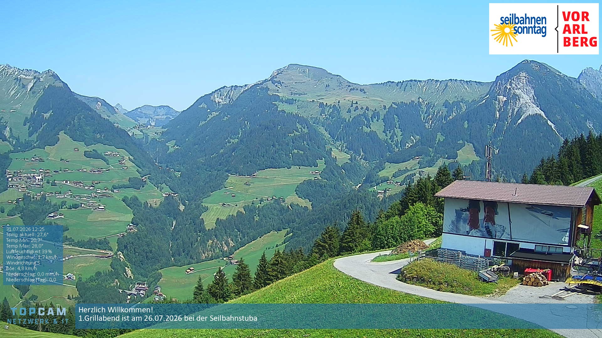 Archiv Foto Webcam Bergstation Pendelbahn in Sonntag