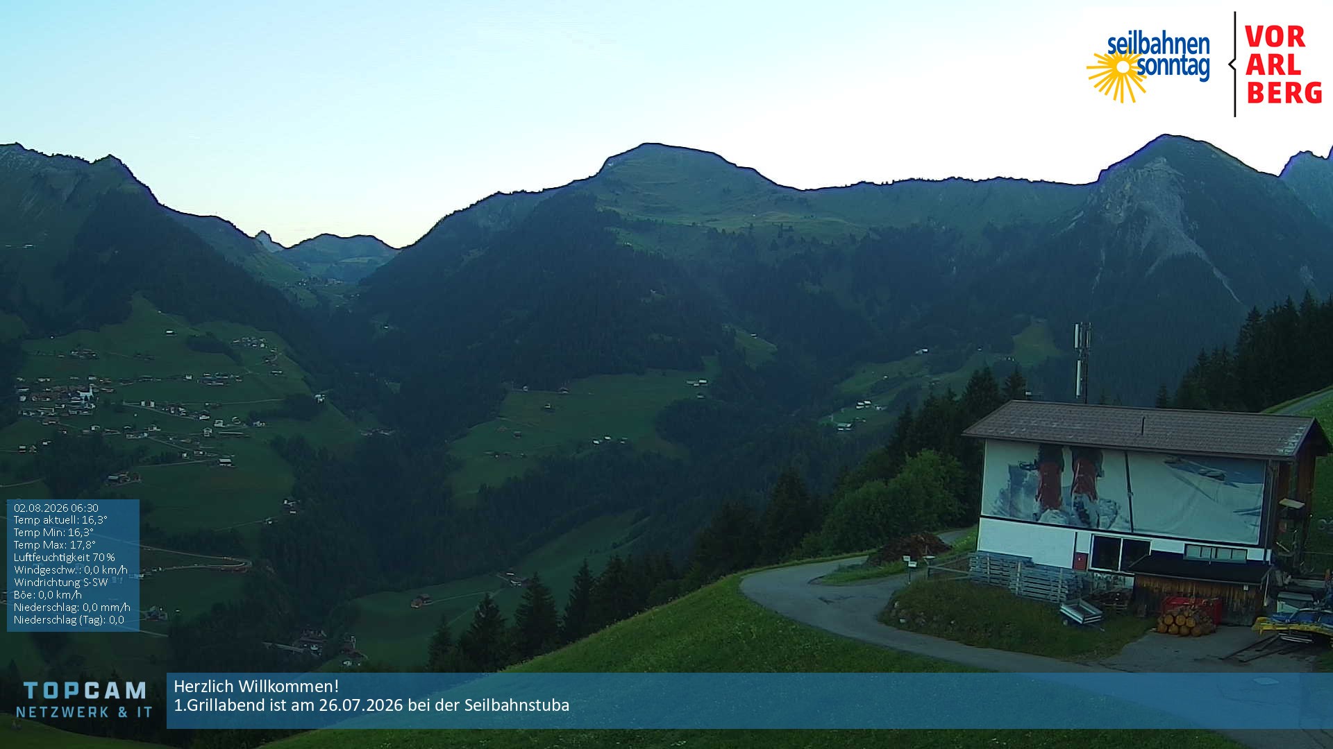 Archiv Foto Webcam Bergstation Pendelbahn in Sonntag