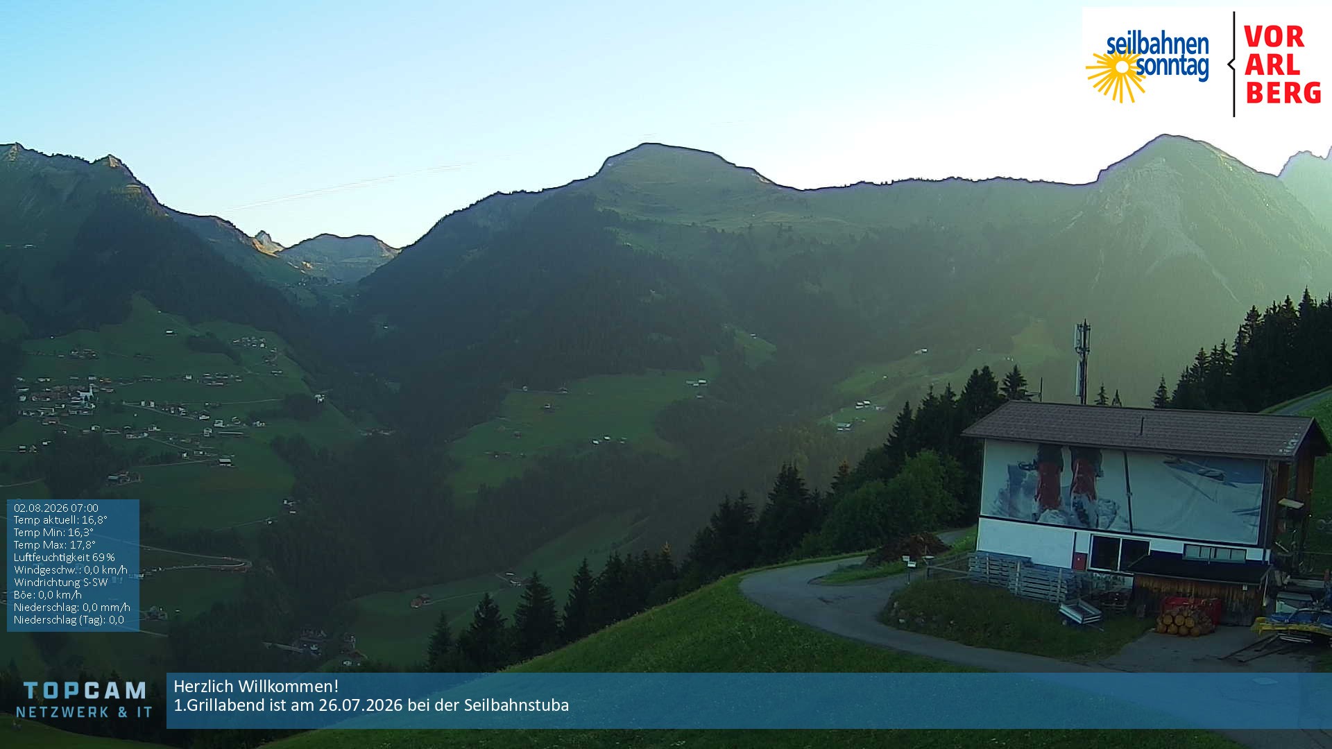 Archiv Foto Webcam Bergstation Pendelbahn in Sonntag