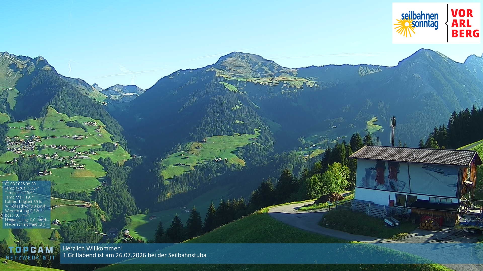 Archiv Foto Webcam Bergstation Pendelbahn in Sonntag