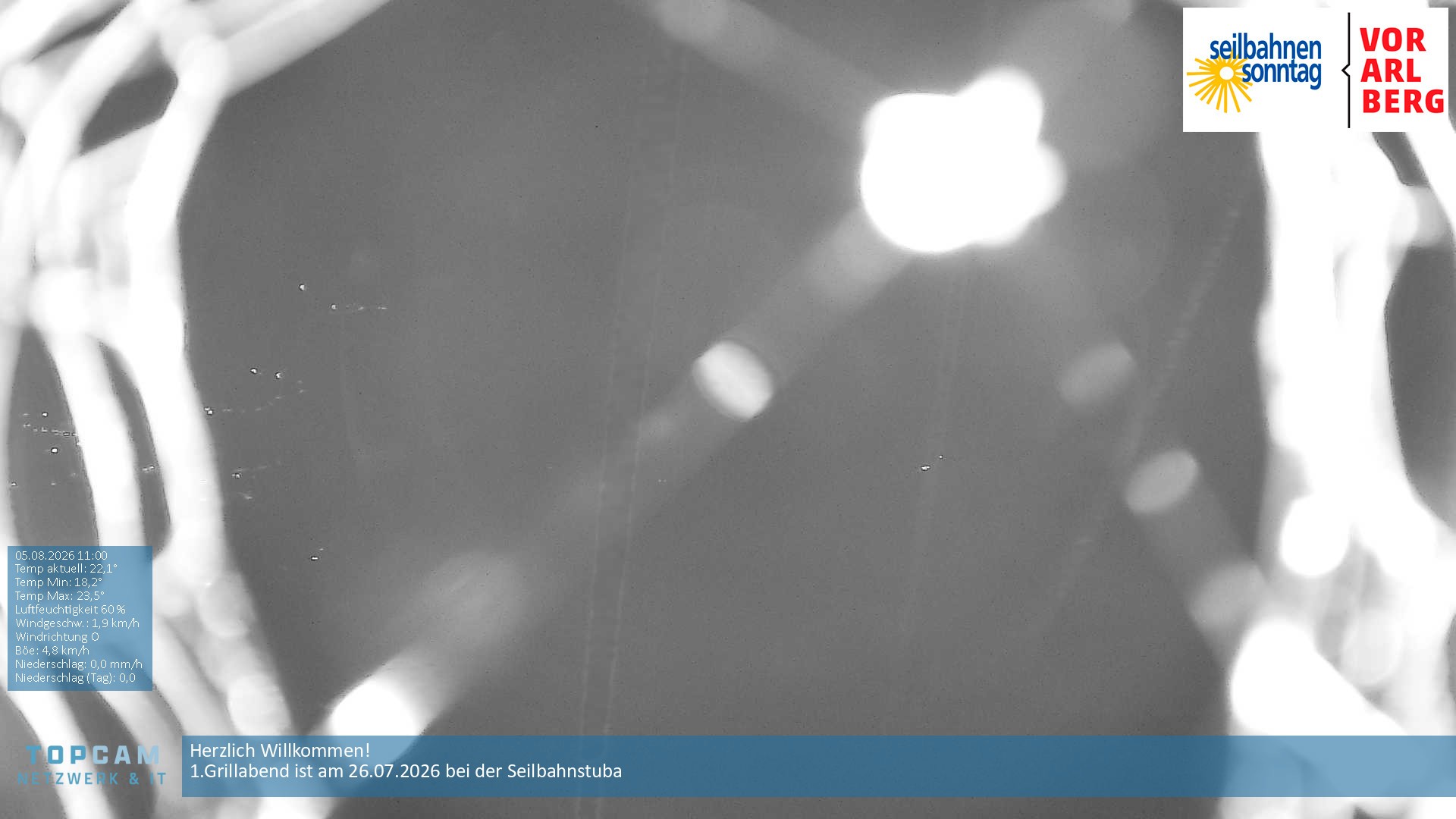 Archiv Foto Webcam Bergstation Pendelbahn in Sonntag