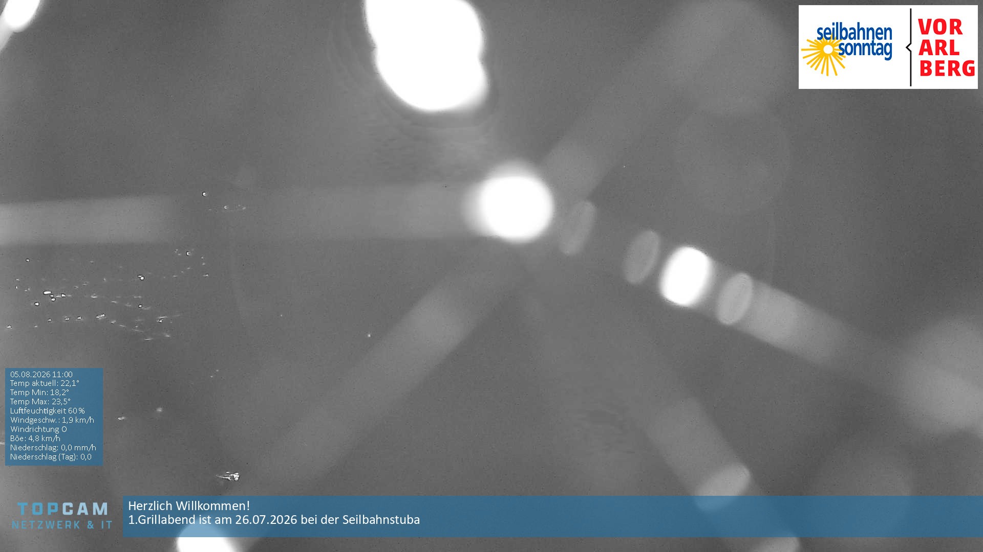 Archiv Foto Webcam Bergstation Pendelbahn in Sonntag