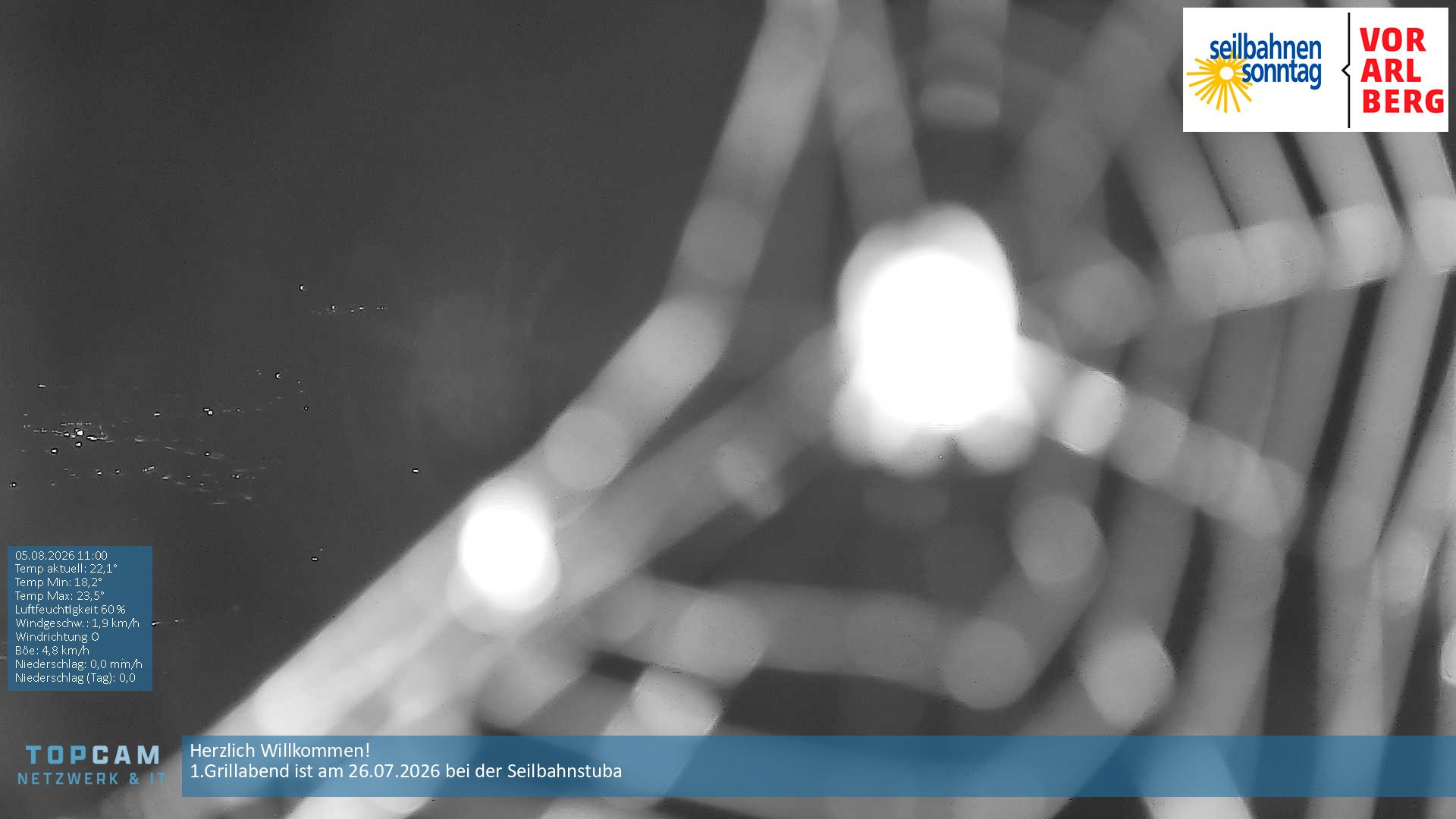 Archiv Foto Webcam Bergstation Pendelbahn in Sonntag
