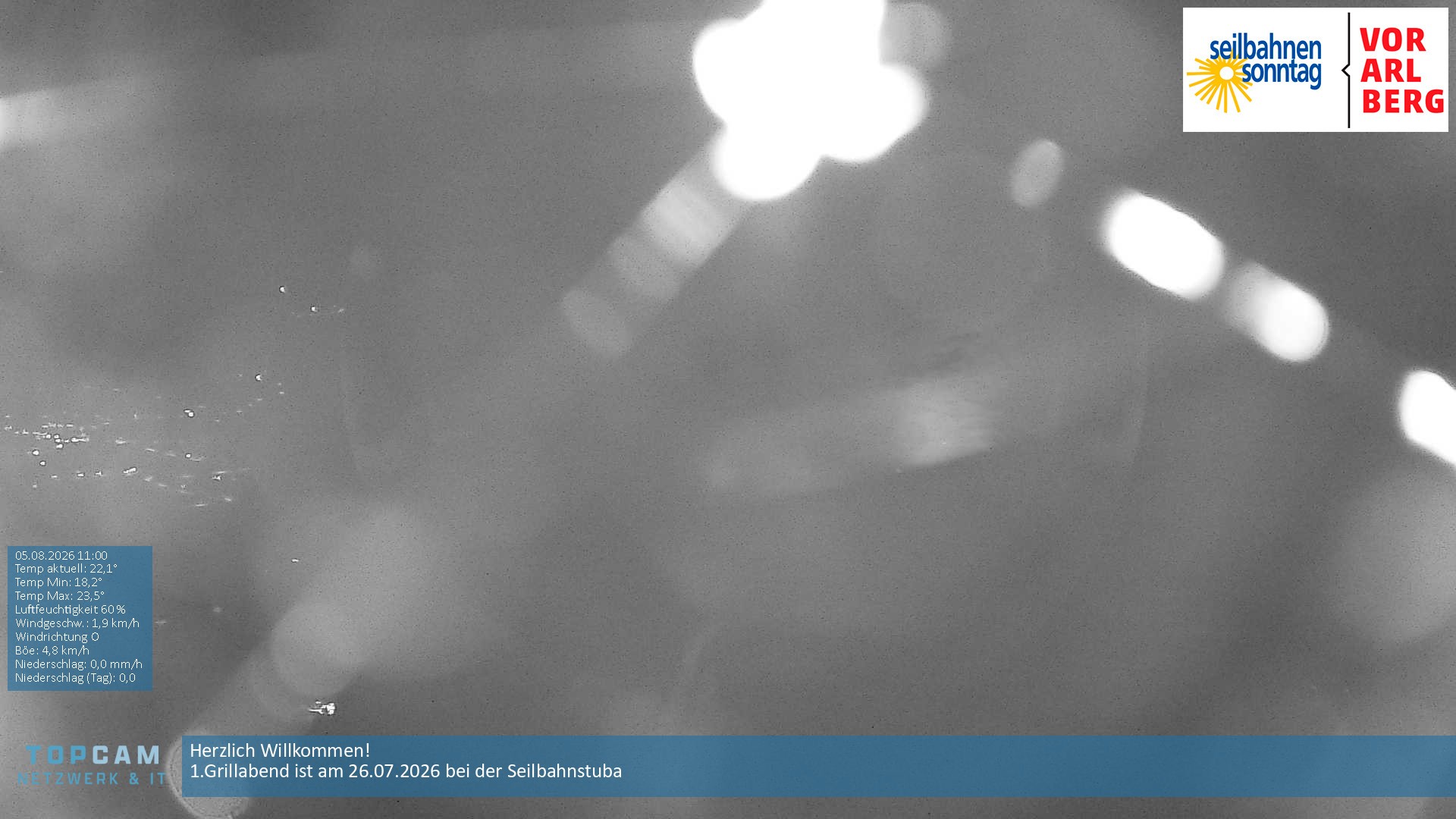 Archiv Foto Webcam Bergstation Pendelbahn in Sonntag