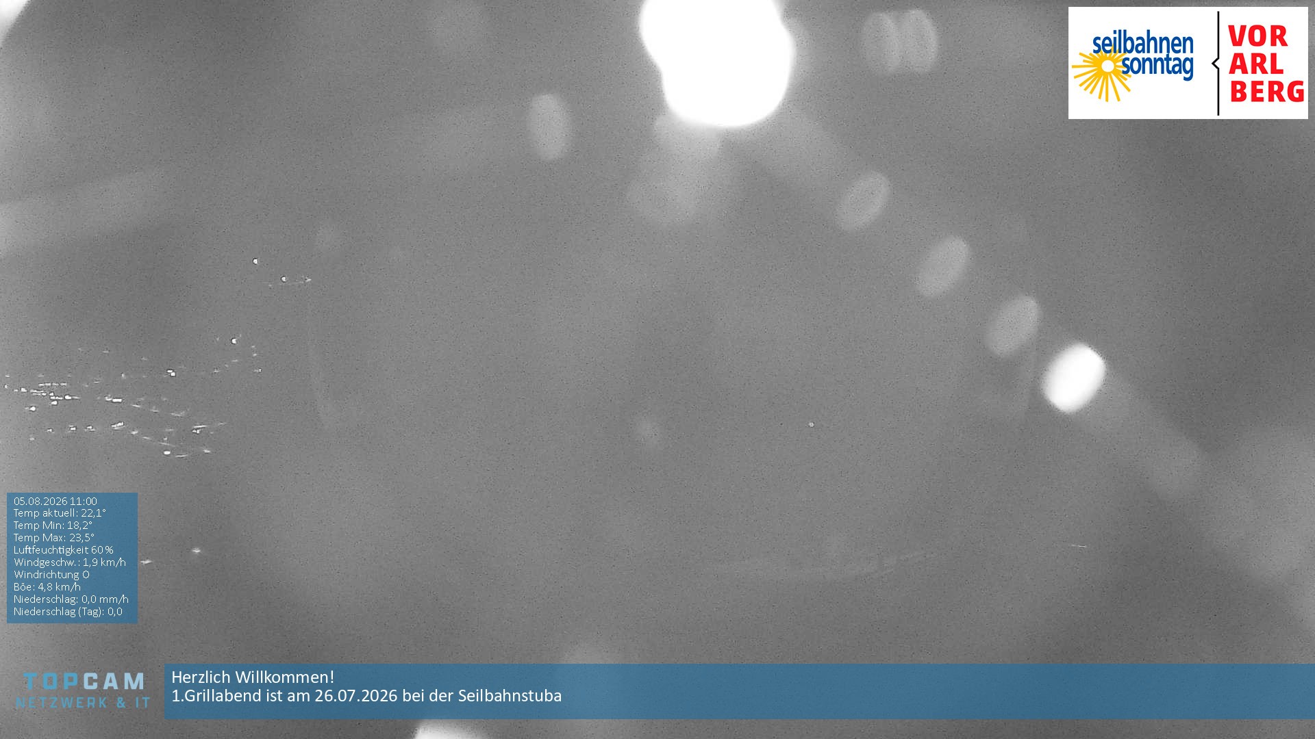 Archiv Foto Webcam Bergstation Pendelbahn in Sonntag