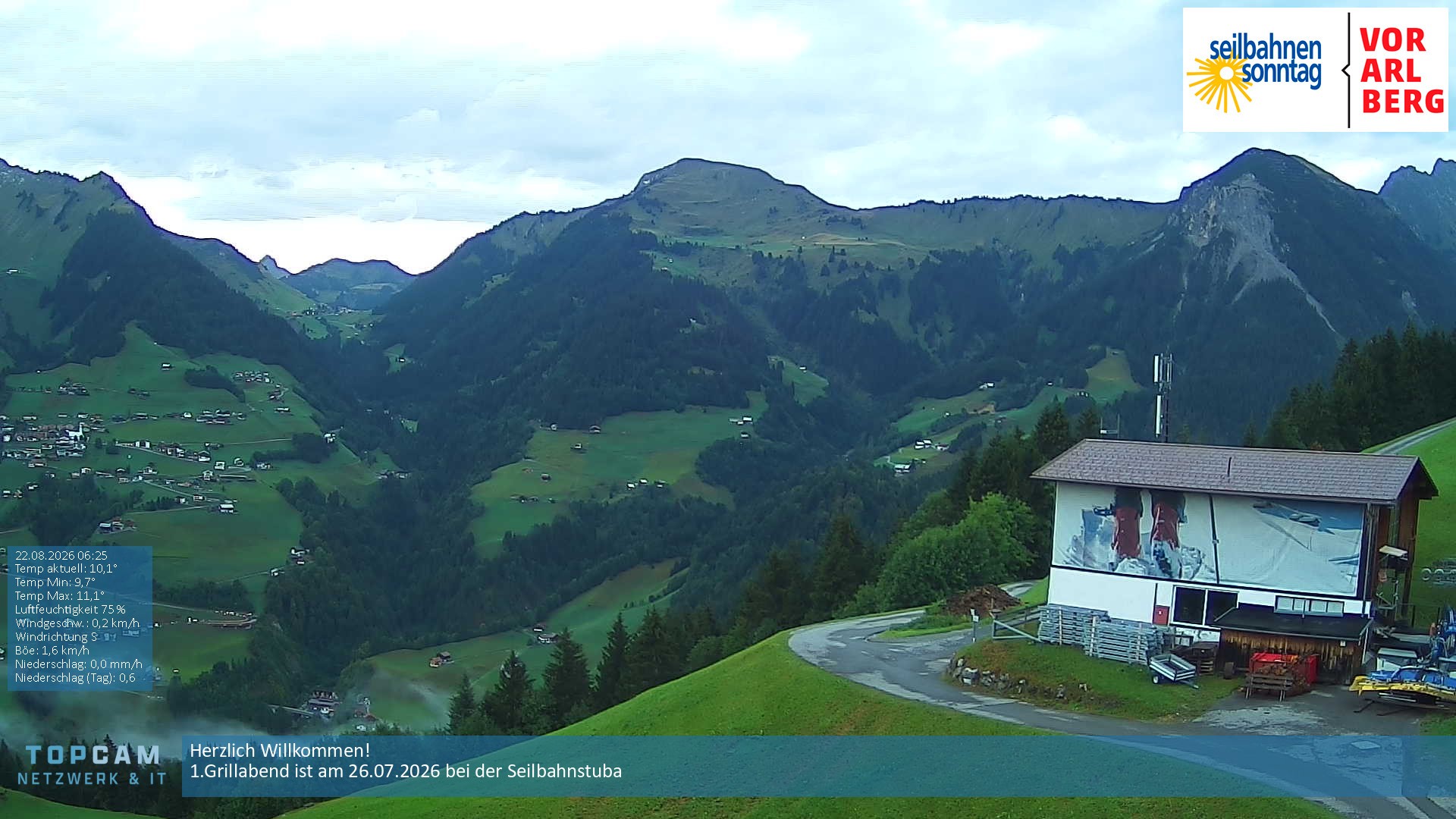 Archived image Webcam top station Stein, Sonntag