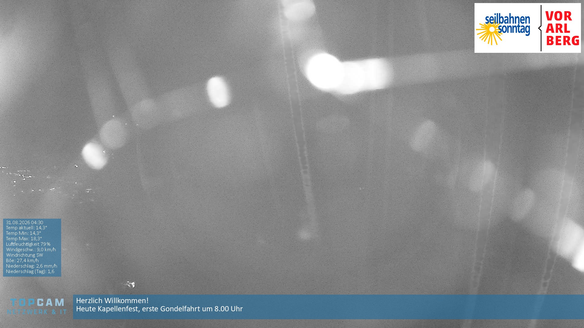 Archiv Foto Webcam Bergstation Pendelbahn in Sonntag