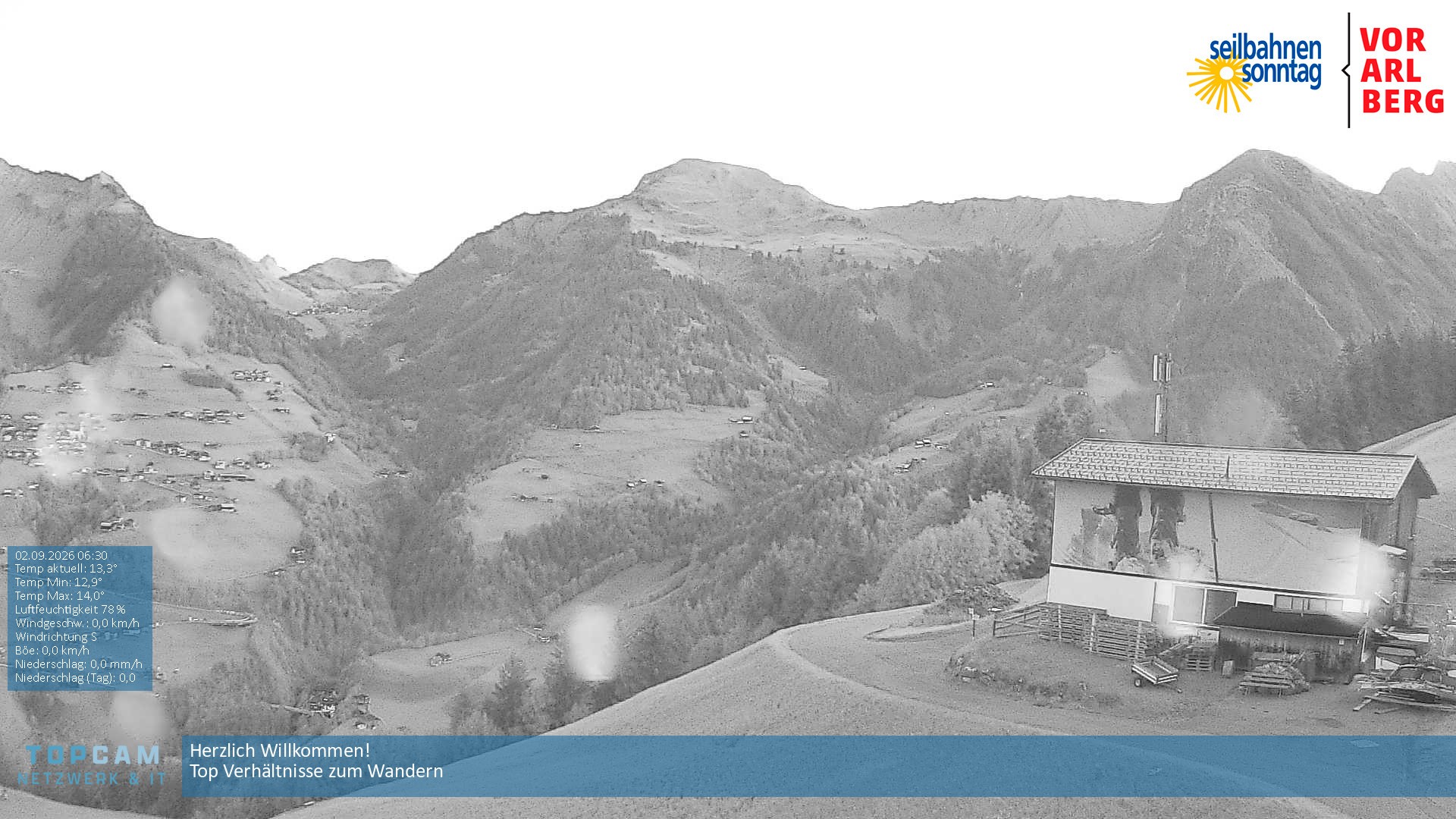 Archiv Foto Webcam Bergstation Pendelbahn in Sonntag