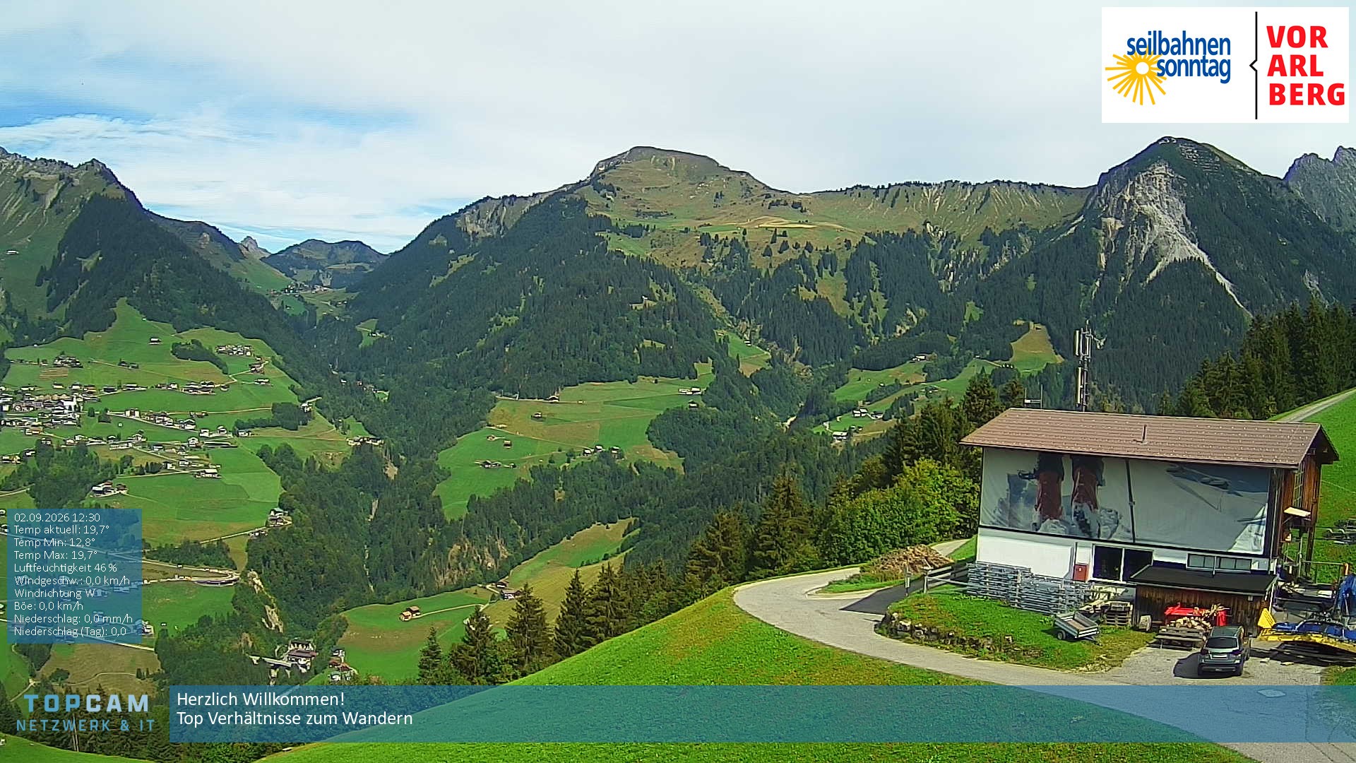 Archiv Foto Webcam Bergstation Pendelbahn in Sonntag