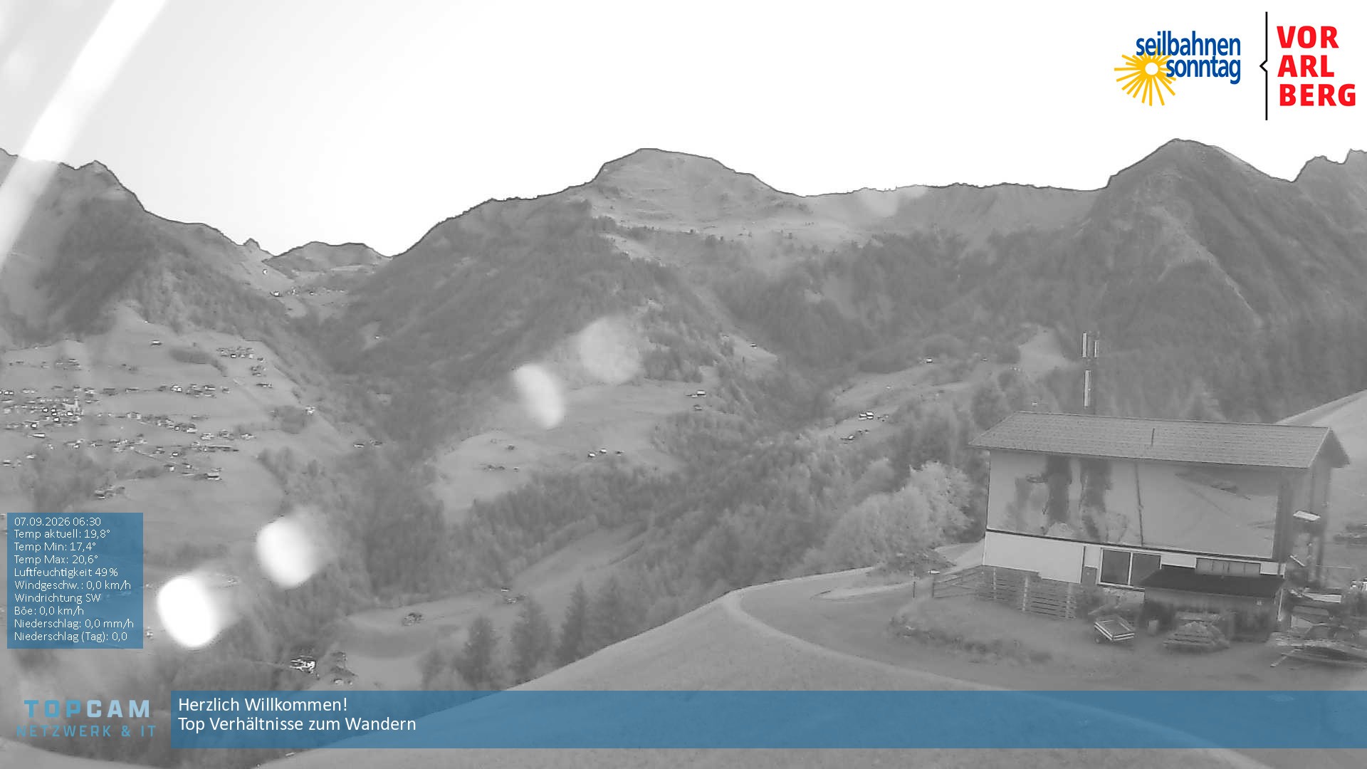 Archiv Foto Webcam Bergstation Pendelbahn in Sonntag