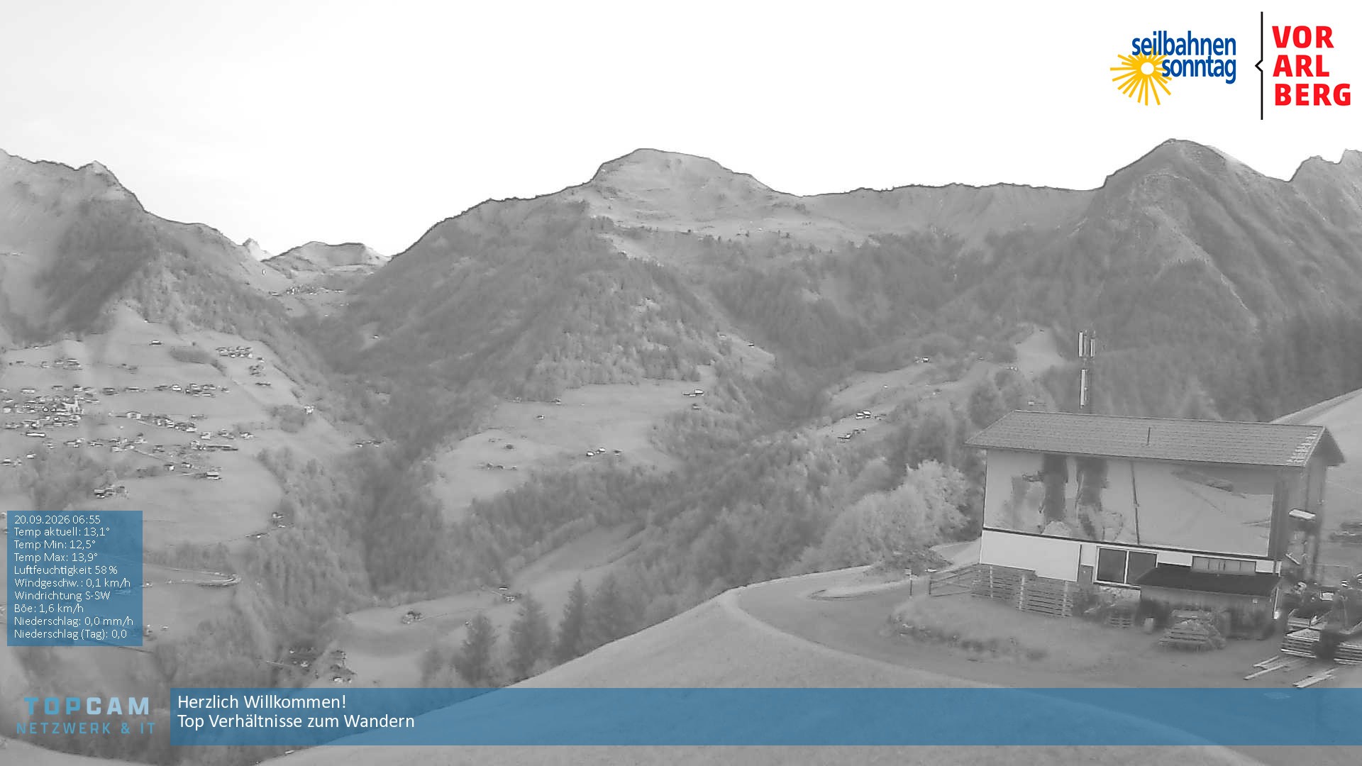 Archiv Foto Webcam Bergstation Pendelbahn in Sonntag
