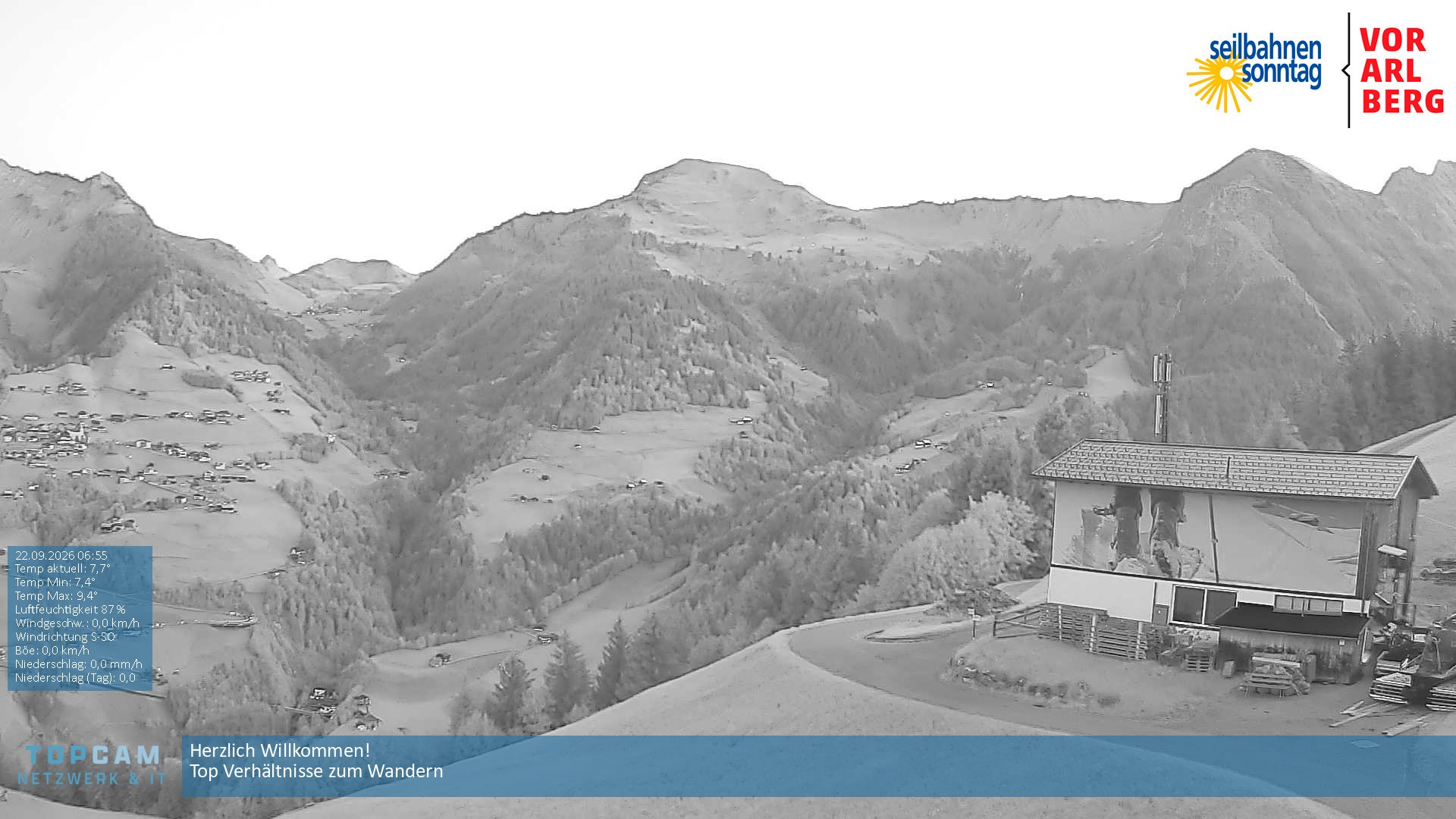 Archiv Foto Webcam Bergstation Pendelbahn in Sonntag