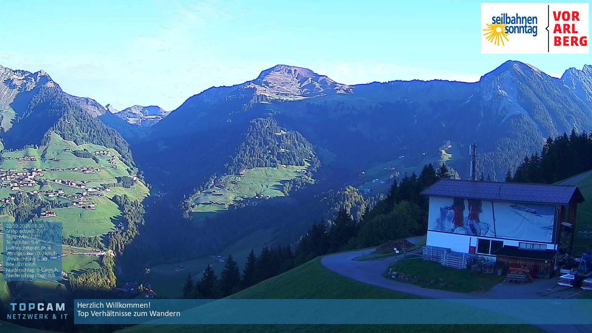 Archiv Foto Webcam Bergstation Pendelbahn in Sonntag