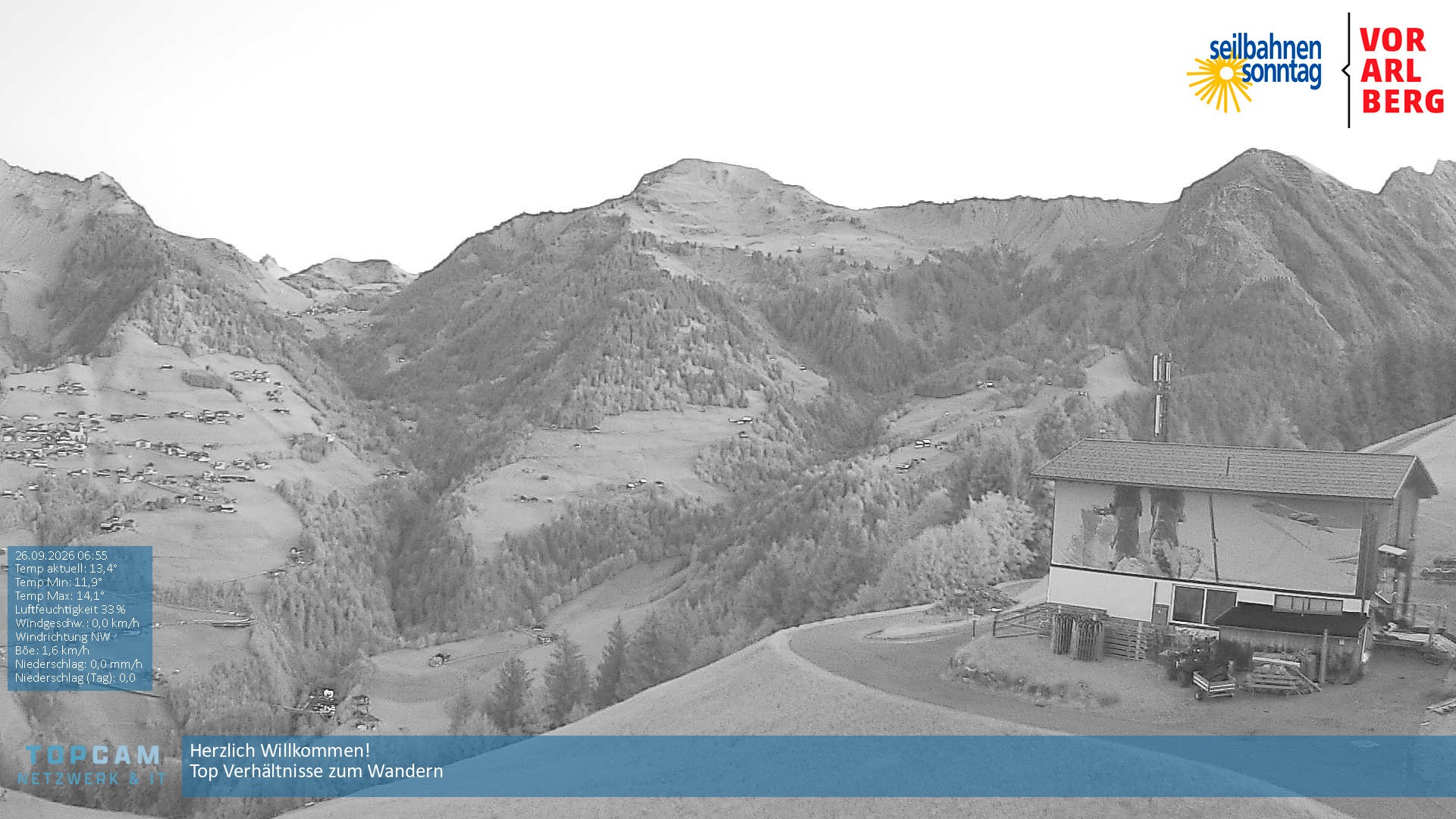 Archiv Foto Webcam Bergstation Pendelbahn in Sonntag