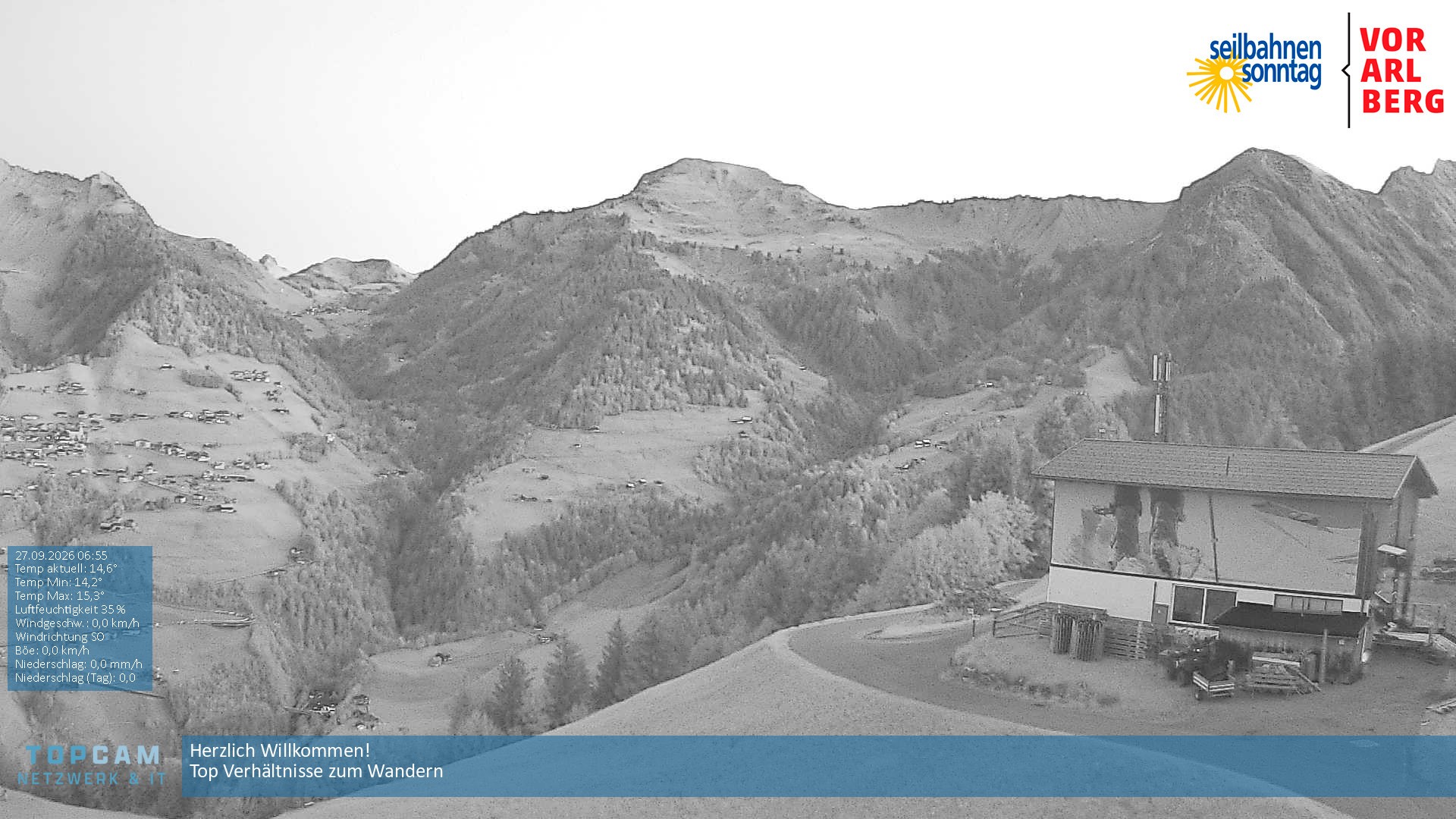 Archiv Foto Webcam Bergstation Pendelbahn in Sonntag