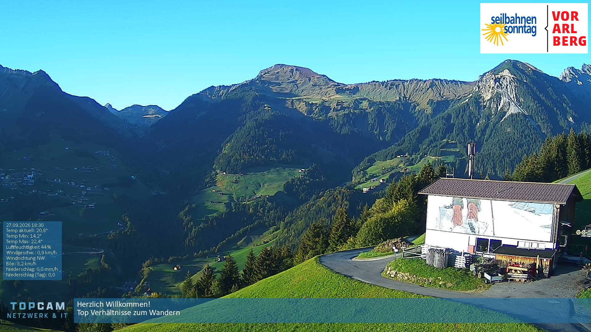 Archiv Foto Webcam Bergstation Pendelbahn in Sonntag