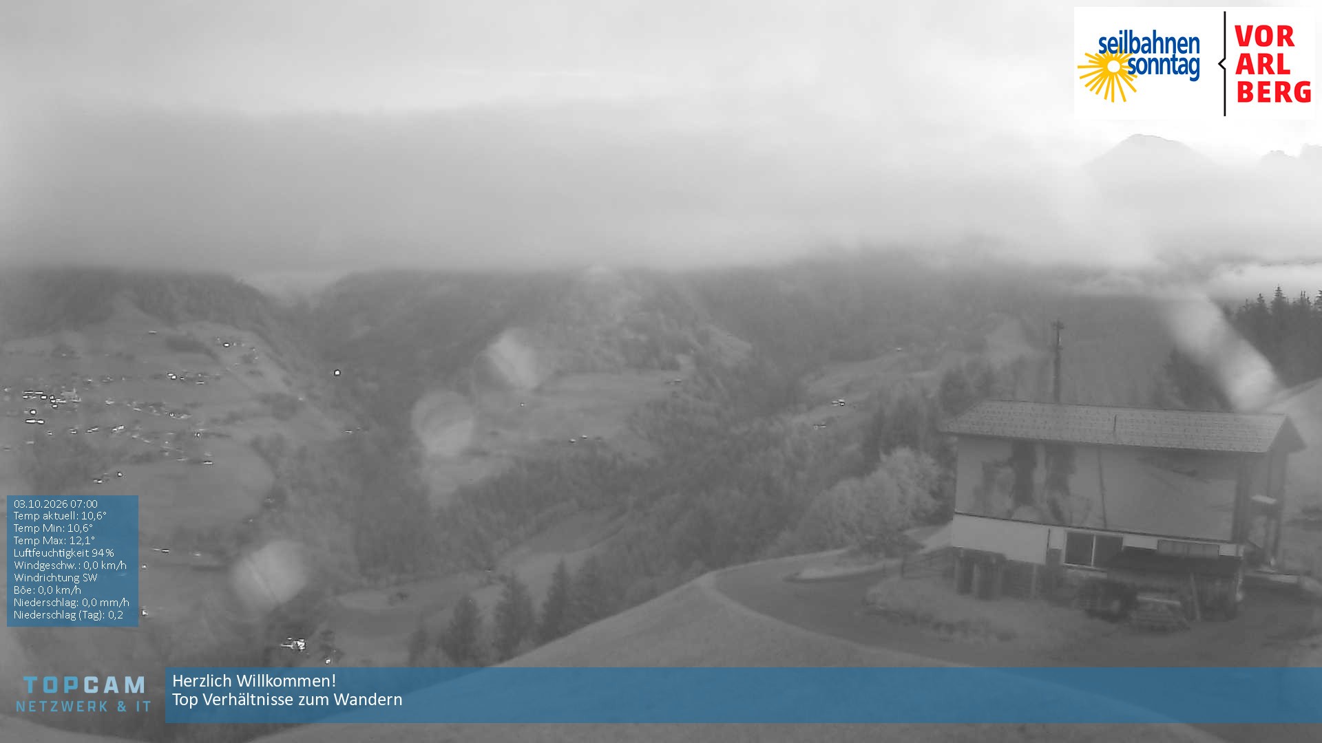Archiv Foto Webcam Bergstation Pendelbahn in Sonntag