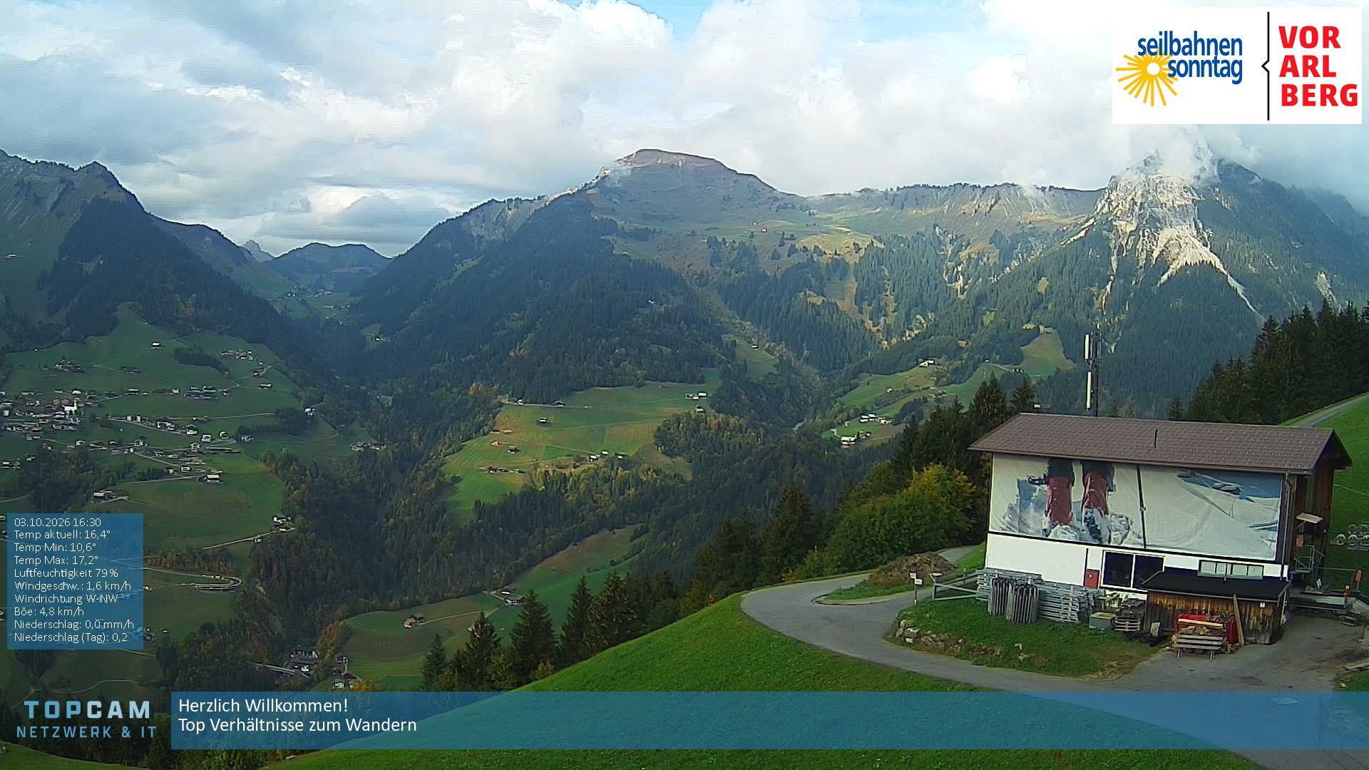 Archiv Foto Webcam Bergstation Pendelbahn in Sonntag