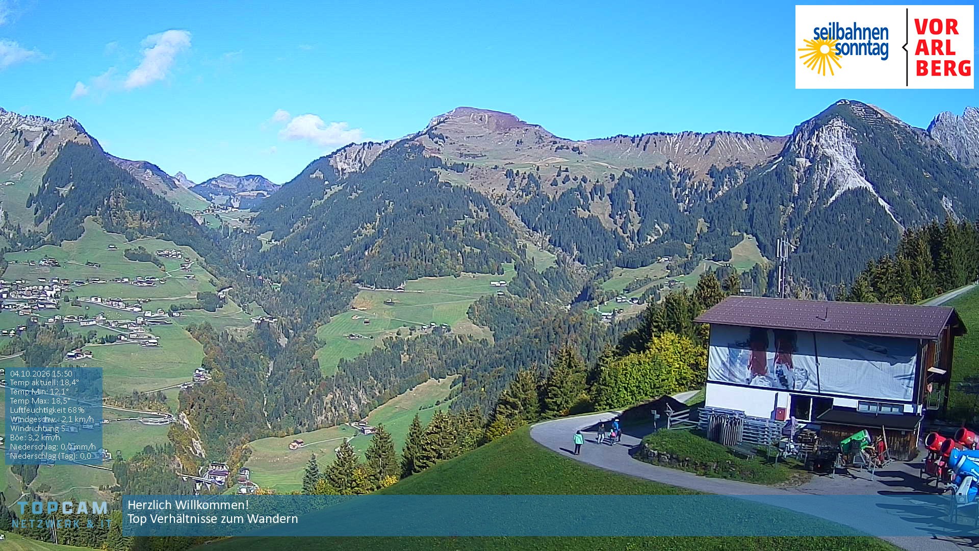 Archiv Foto Webcam Bergstation Pendelbahn in Sonntag