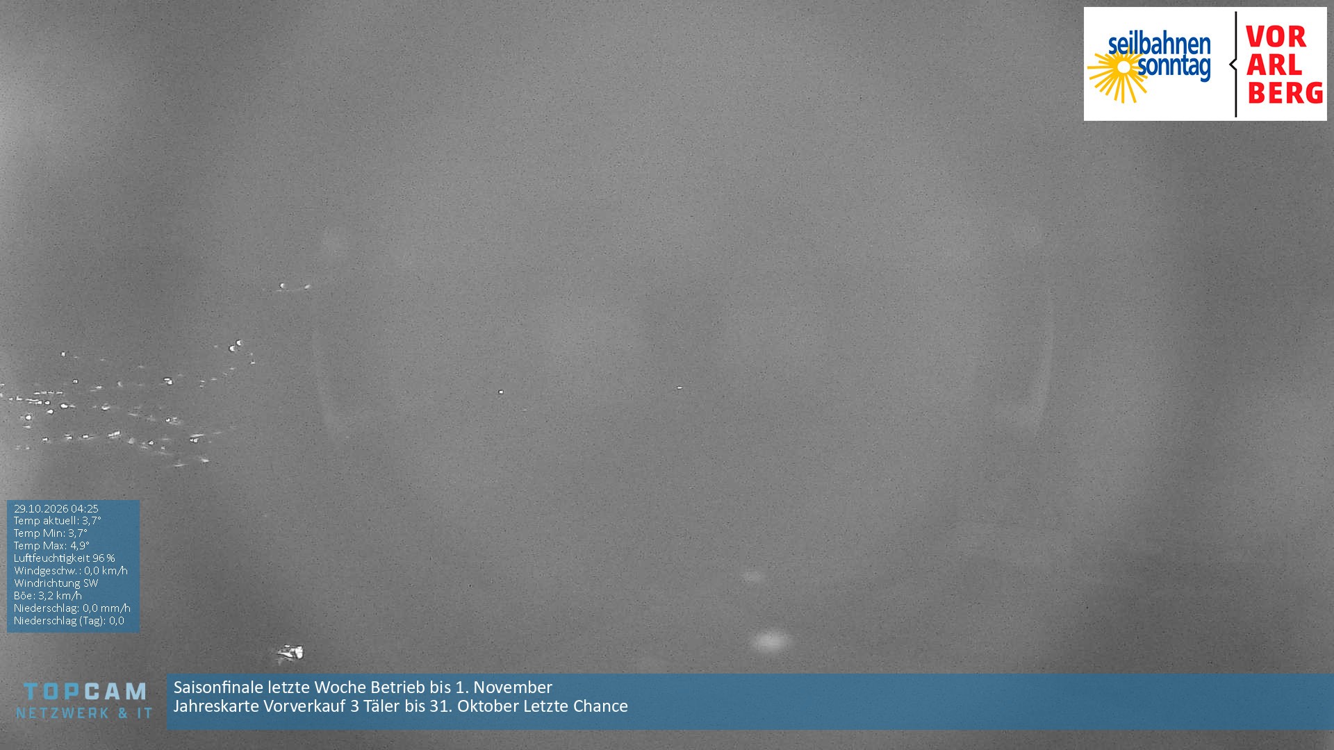 Archiv Foto Webcam Bergstation Pendelbahn in Sonntag