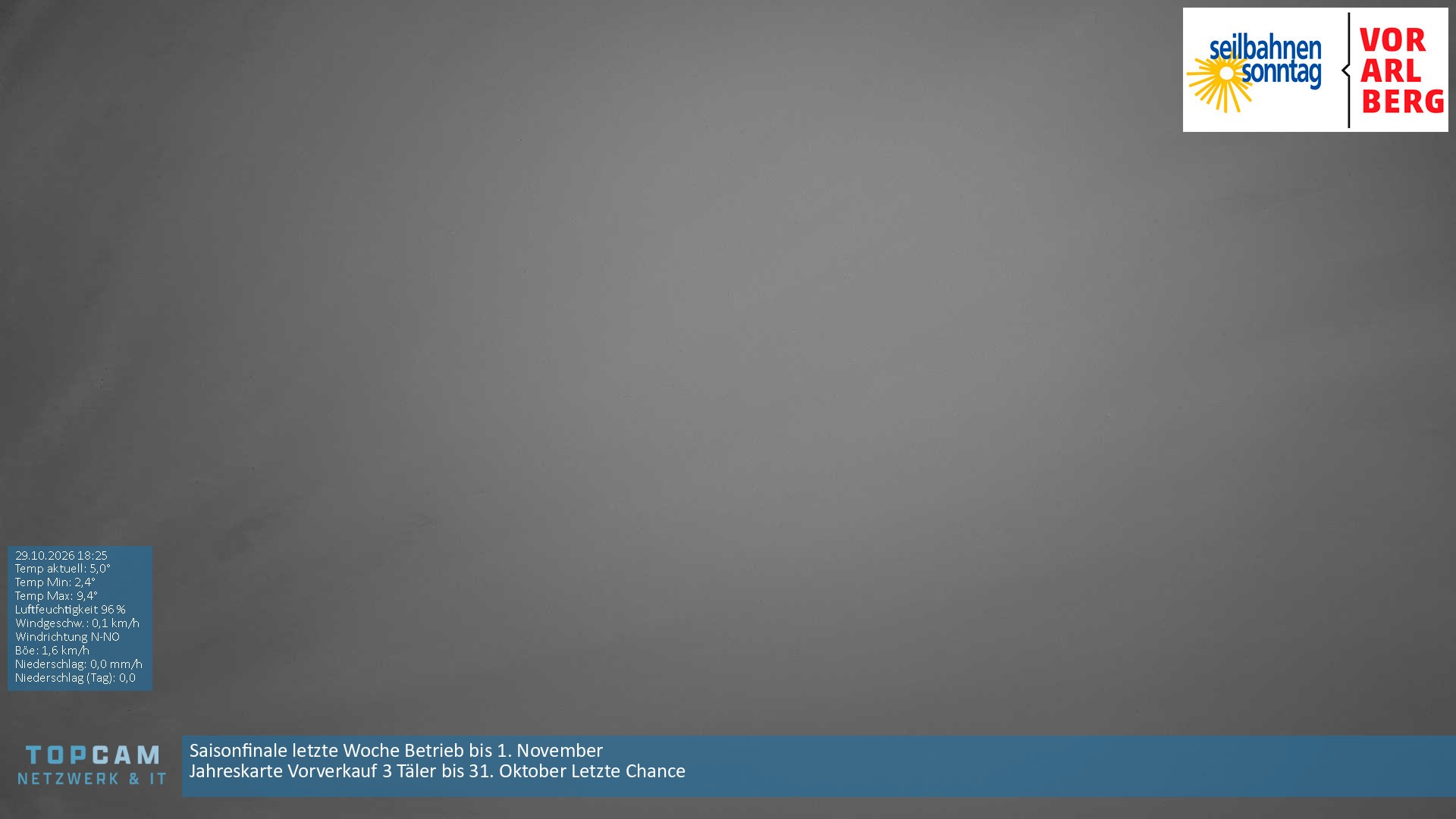 Archiv Foto Webcam Bergstation Pendelbahn in Sonntag