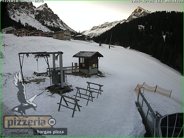 Archiv Foto Webcam Pizzeria Barga in Gargellen, Vorarlberg