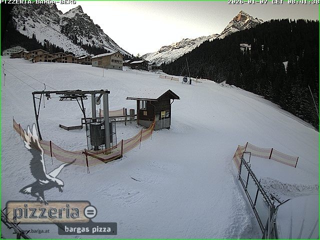 Archiv Foto Webcam Pizzeria Barga in Gargellen, Vorarlberg