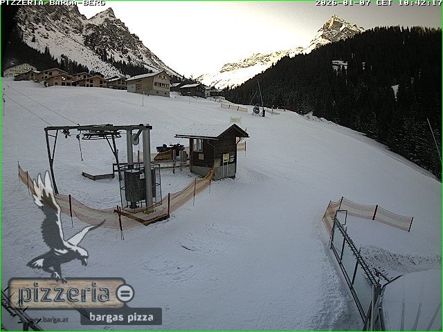 Archiv Foto Webcam Pizzeria Barga in Gargellen, Vorarlberg